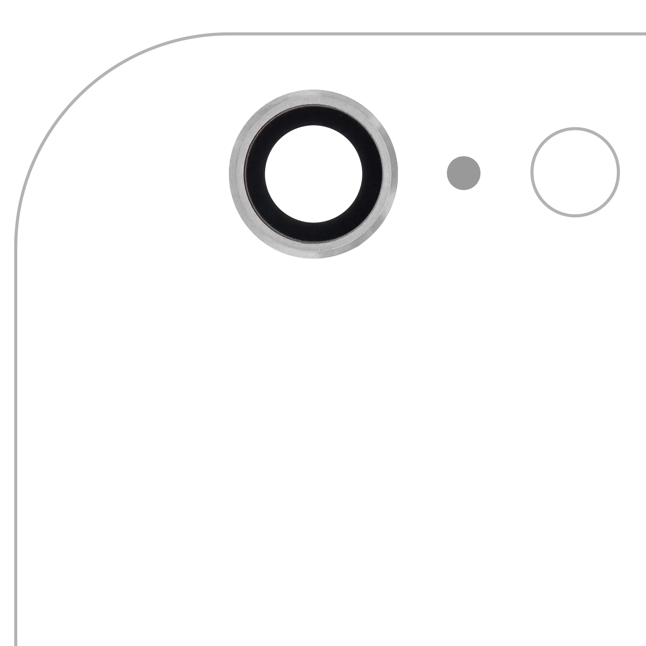 Back Camera Lens Compatible For Iphone 6 Plus / 6S Plus (Silver) (10 Pack)