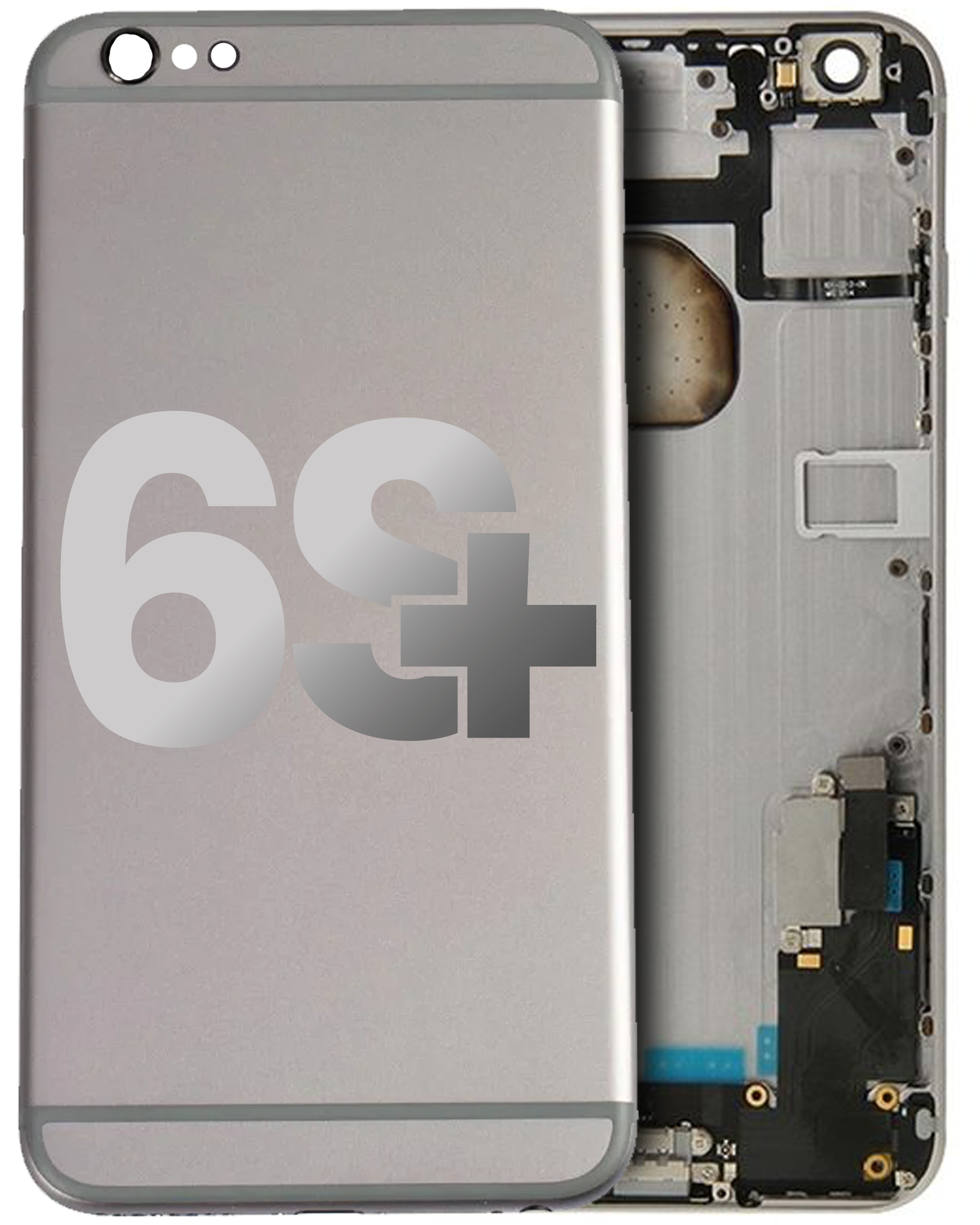 Back Housing Compatible For Iphone 6S Plus (Generic) (Space Gray)