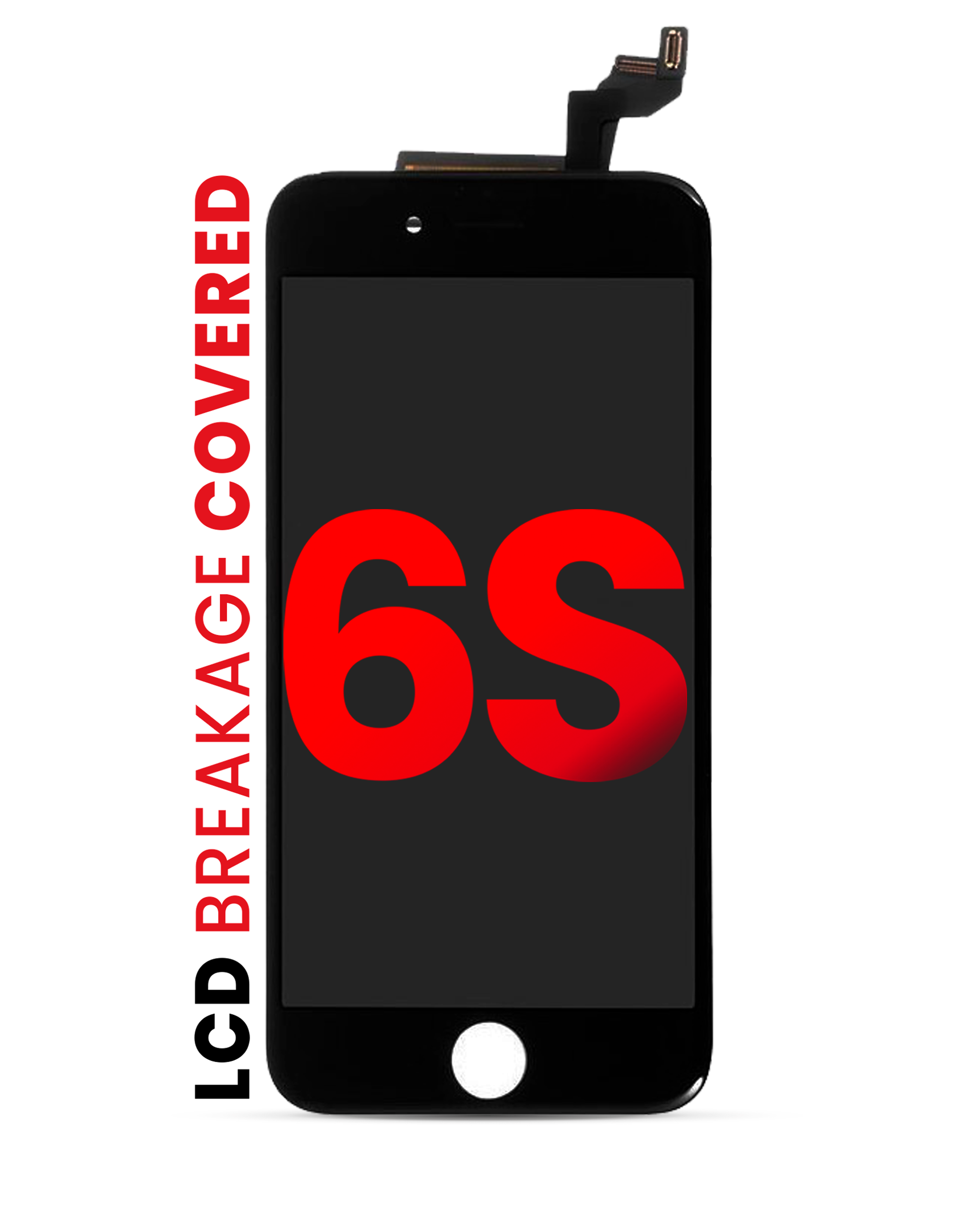 Lcd Assembly With Steel Plate Compatible For Iphone 6S (Aftermarket Pro: Xo7 Incell) (Black)