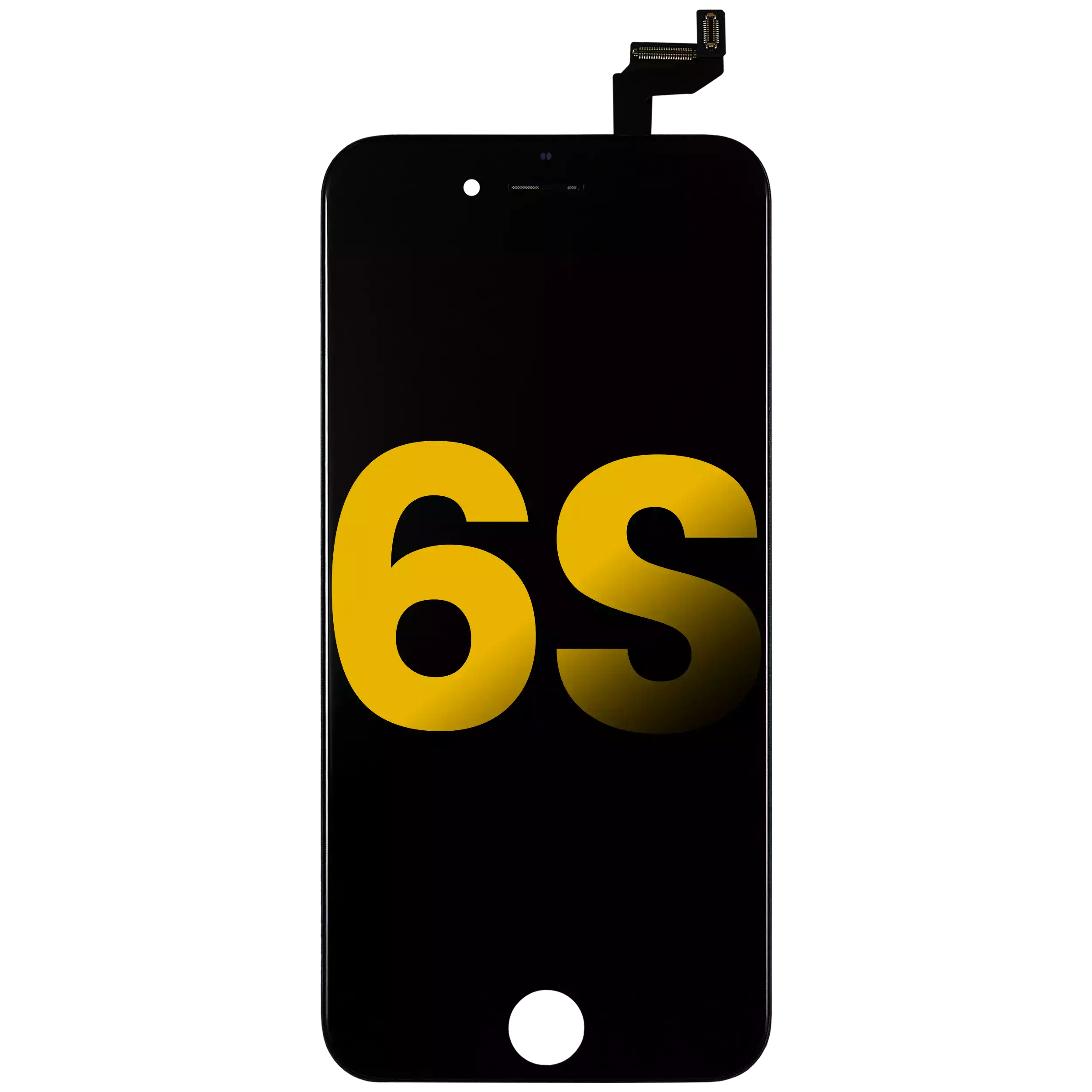 Lcd Assembly With Steel Plate Compatible For Iphone 6S (Refurbished) (Black)