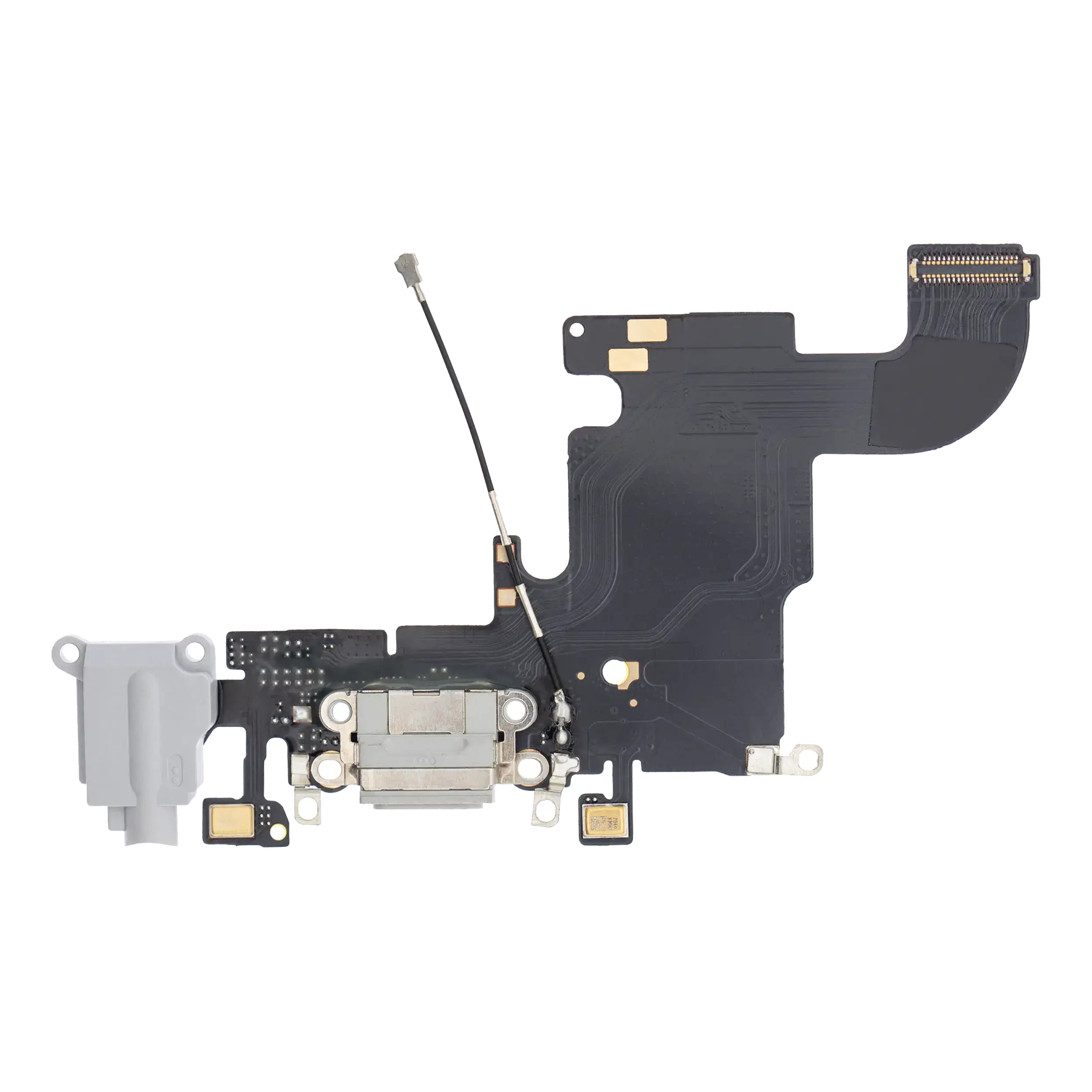 Charging Port Flex Cable Compatible For Iphone 6S (Aftermarket) (Silver)