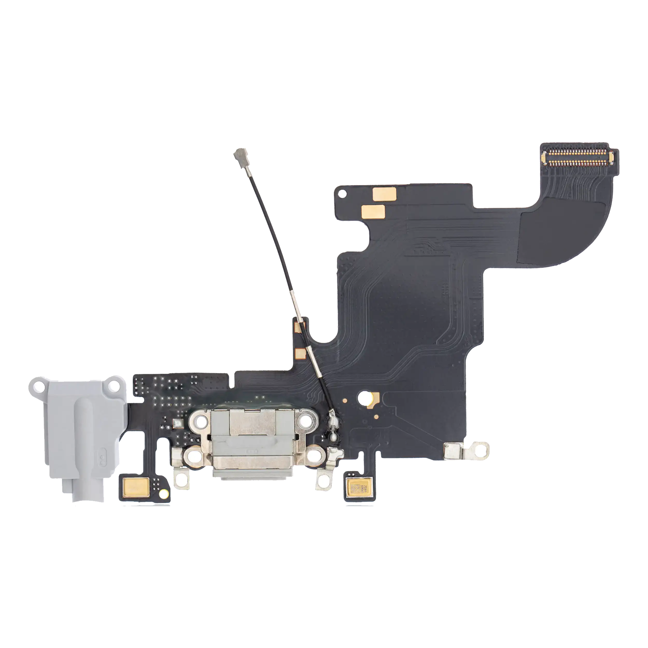 Charging Port Flex Cable Compatible For Iphone 6S (Premium) (Silver)