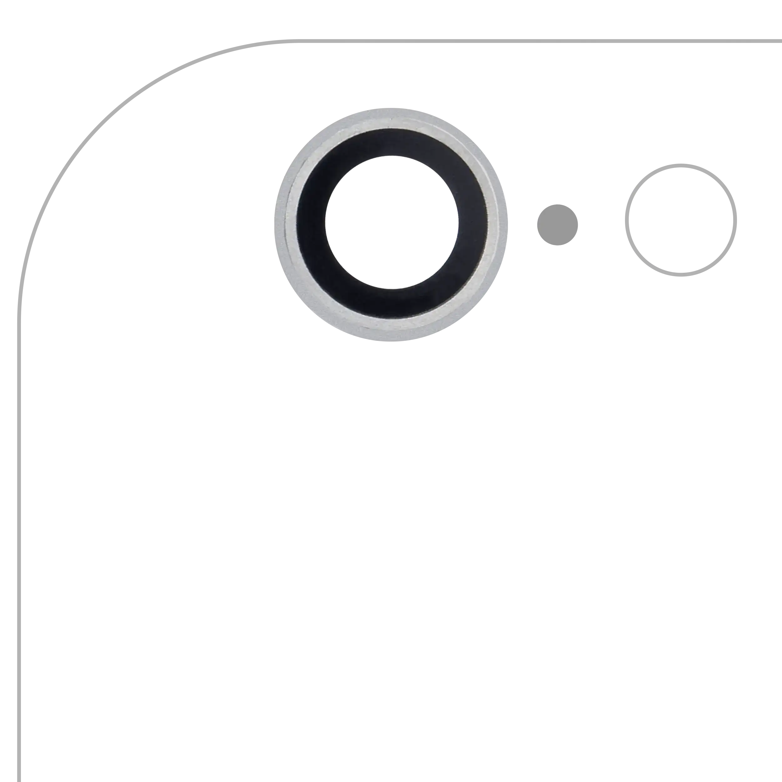 Back Camera Lens Compatible For Iphone 6  / 6S (Silver) (10 Pack) (Real Sapphire L Premium)