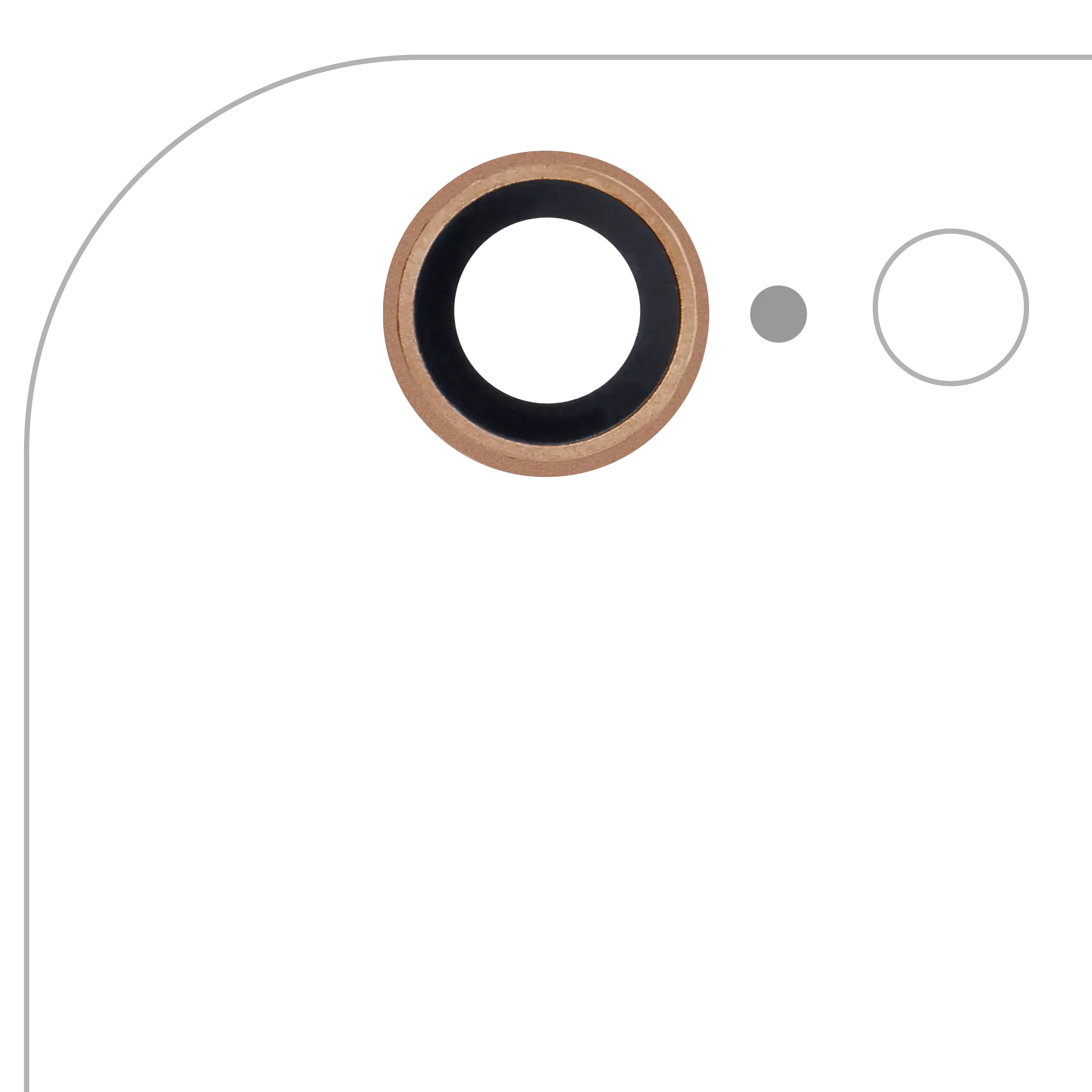 Back Camera Lens Compatible For Iphone 6 / 6S (Gold) (10 Pack)
