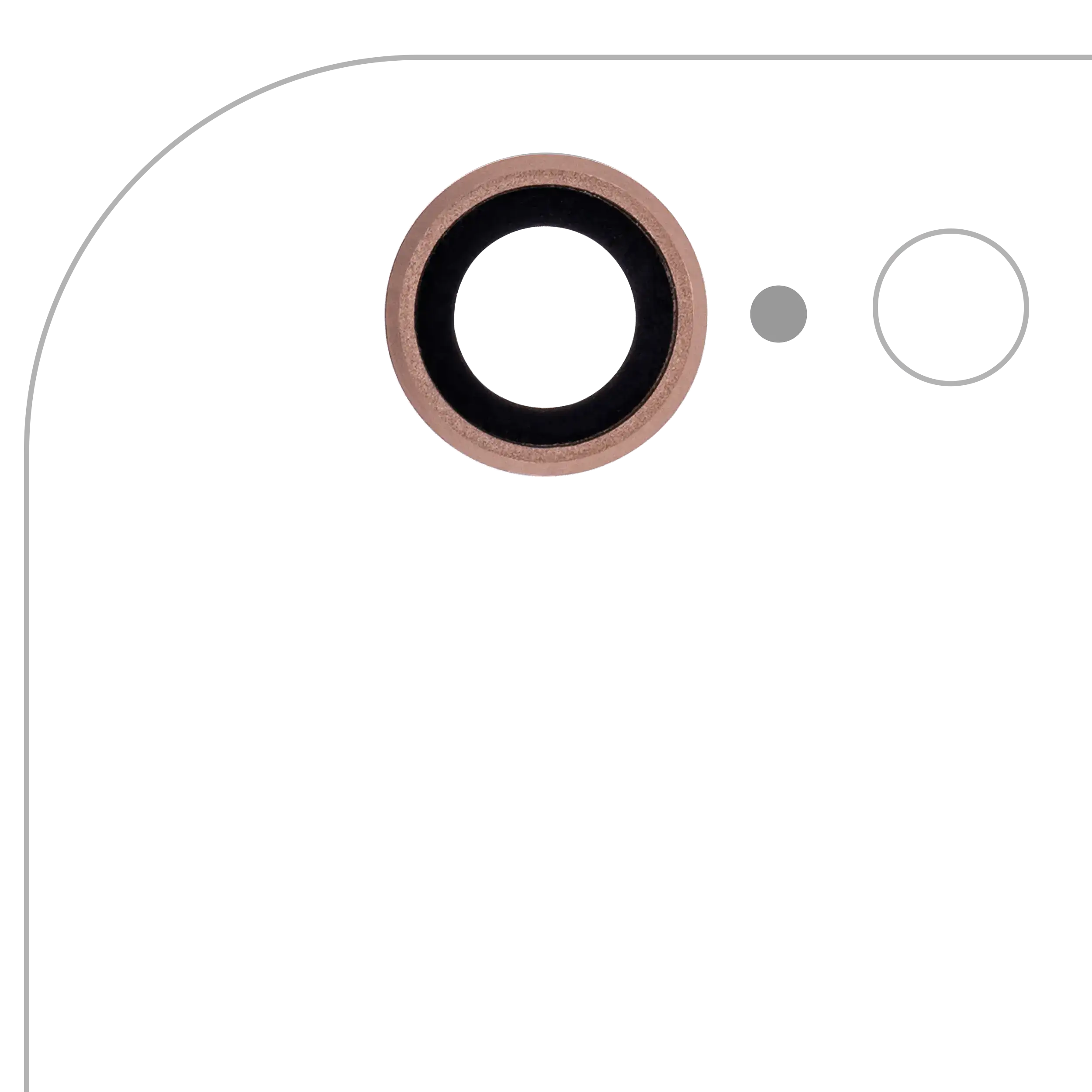Back Camera Lens Compatible For Iphone 6S (Rose Gold) (10 Pack)