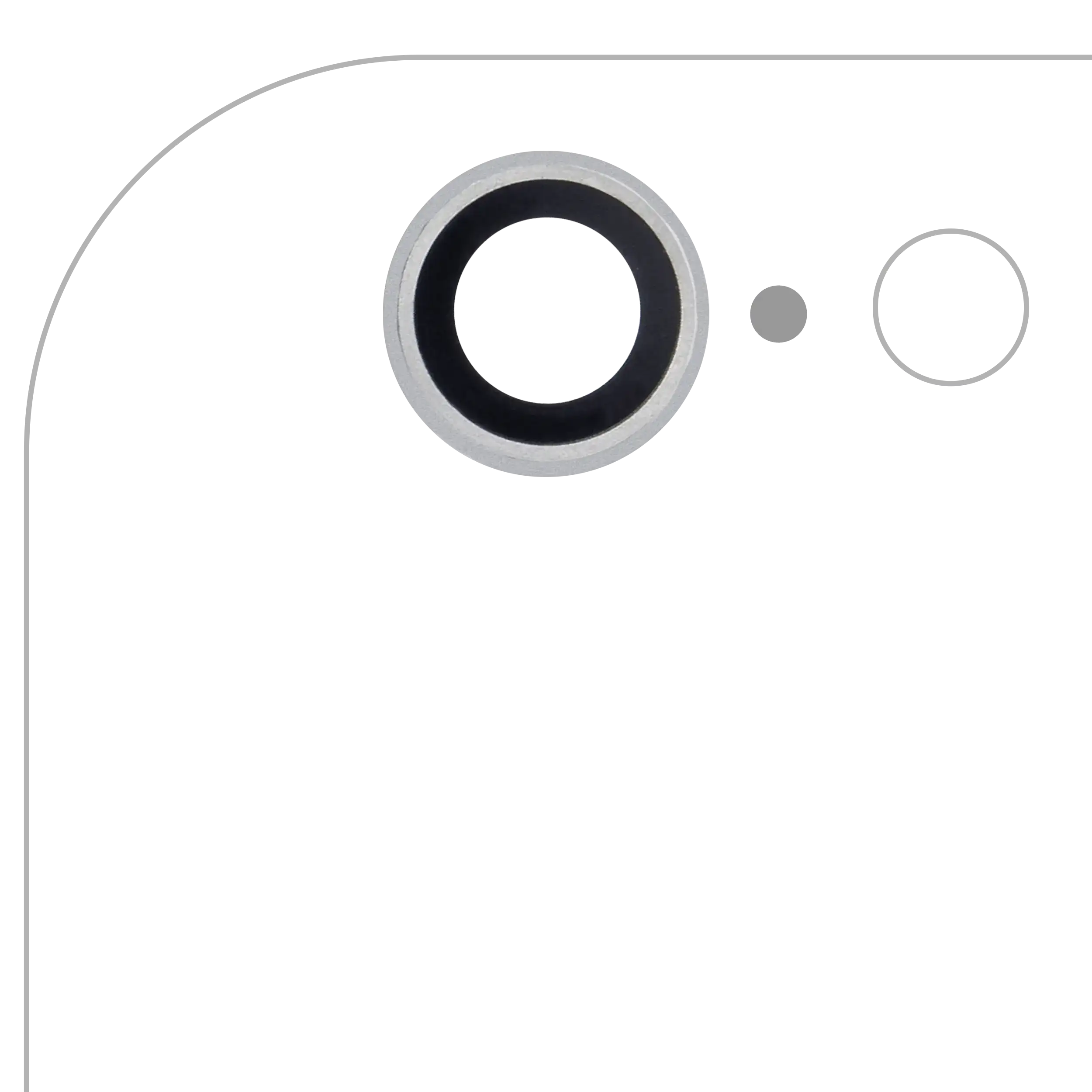 Back Camera Lens Compatible For Iphone 6 / 6S (Silver) (10 Pack)