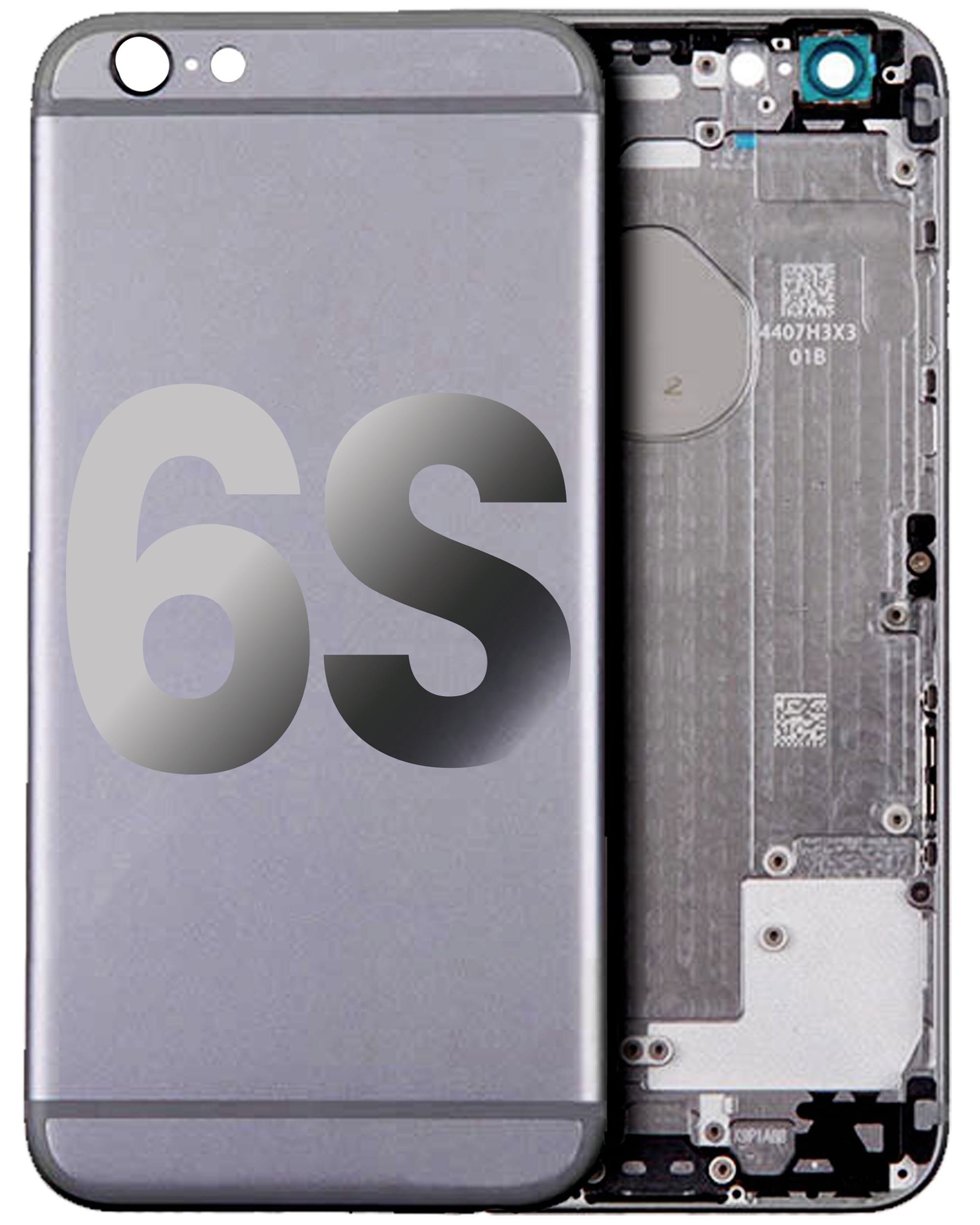 Back Housing Compatible For Iphone 6S (Generic) (Space Gray)