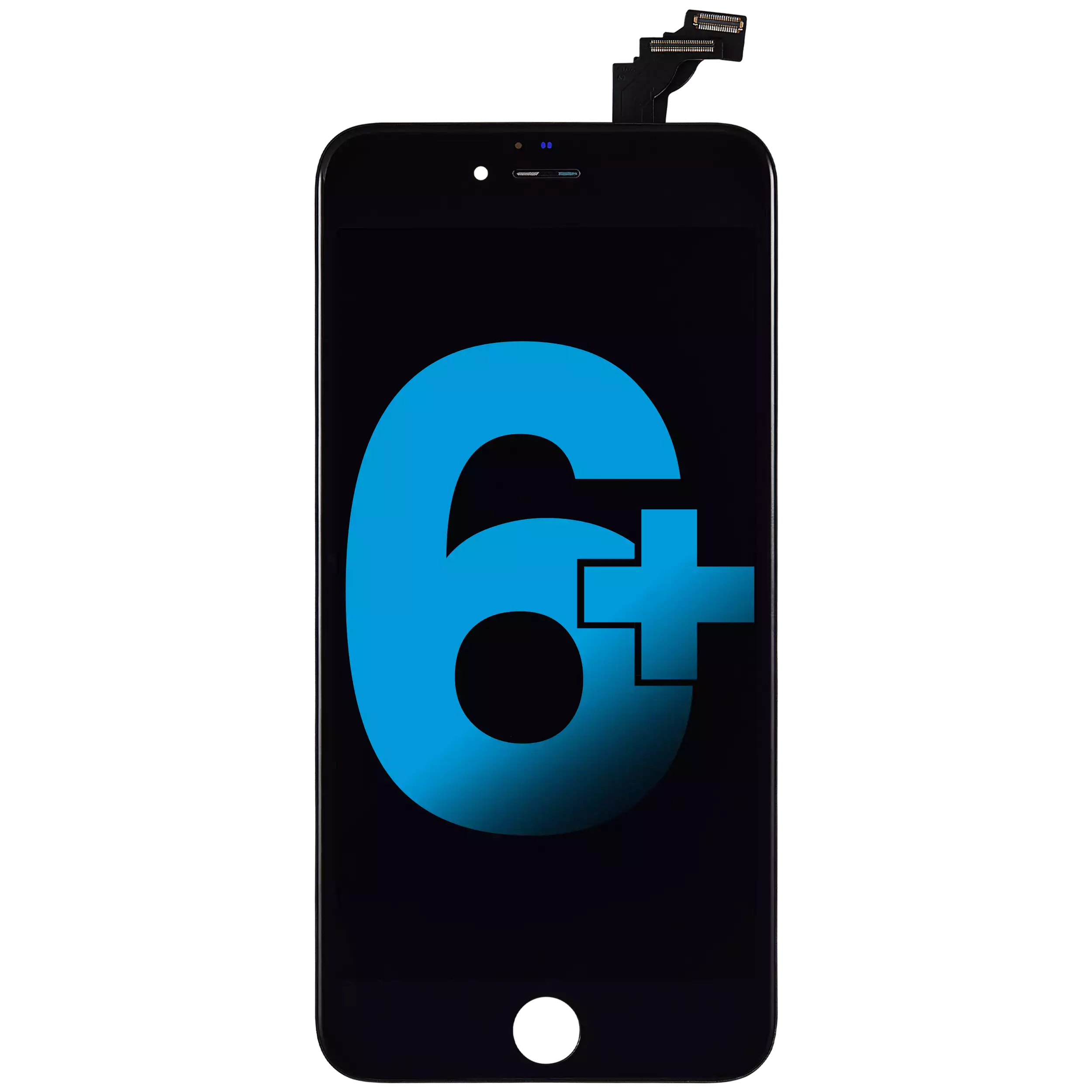 Lcd Assembly Compatible For Iphone 6 Plus (Aftermarket: Aq7) (Black)
