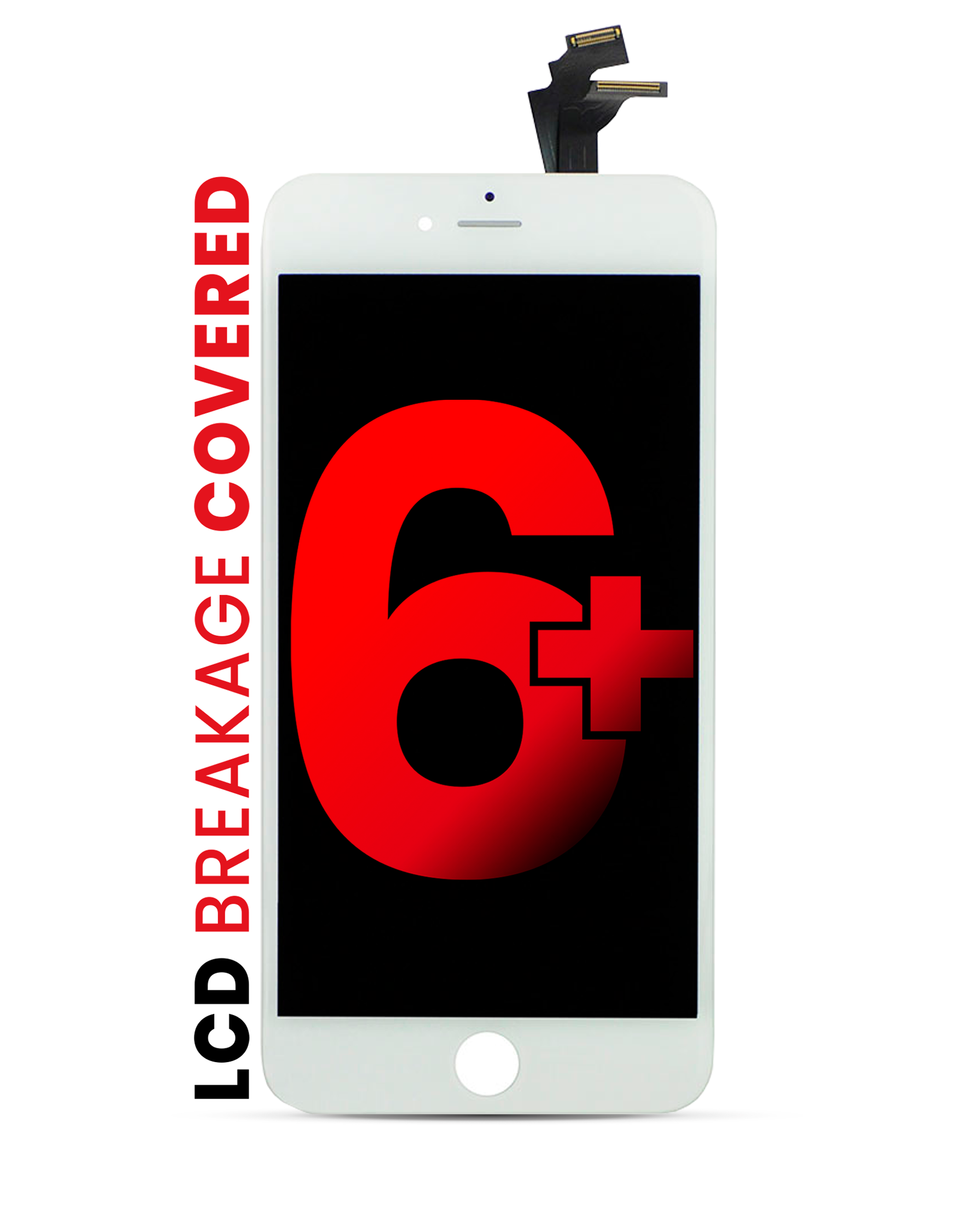 Lcd Assembly Compatible For Iphone 6 Plus (Aftermarket Pro: Xo7 Incell) (White)