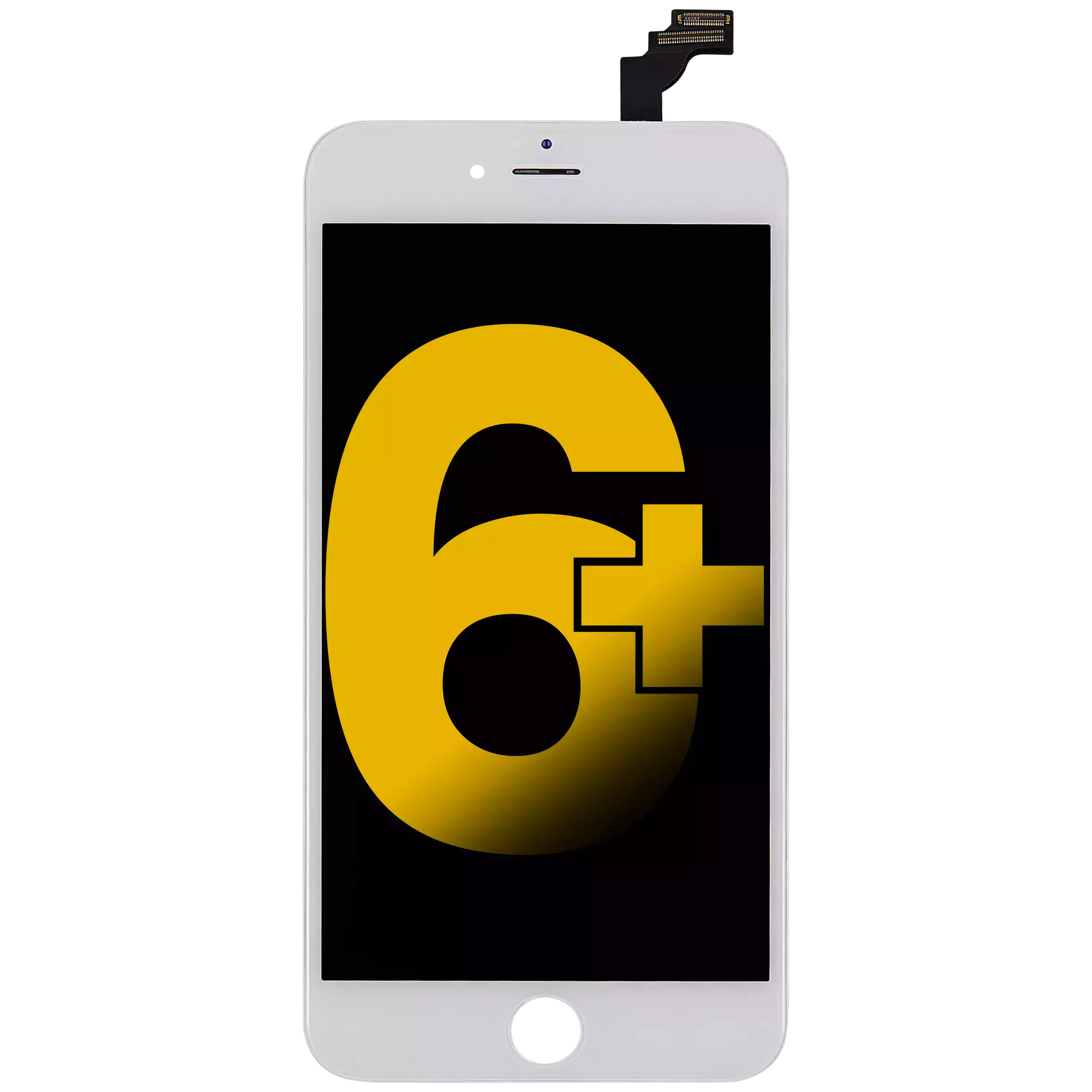 Lcd Assembly Compatible For Iphone 6 Plus (Refurbished) (White)