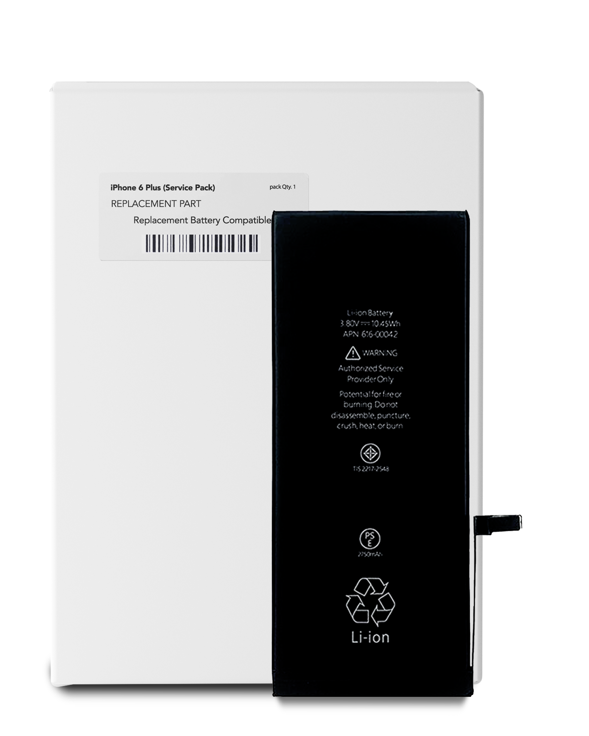 Replacement Battery Compatible For Iphone 6 Plus (Service Pack)