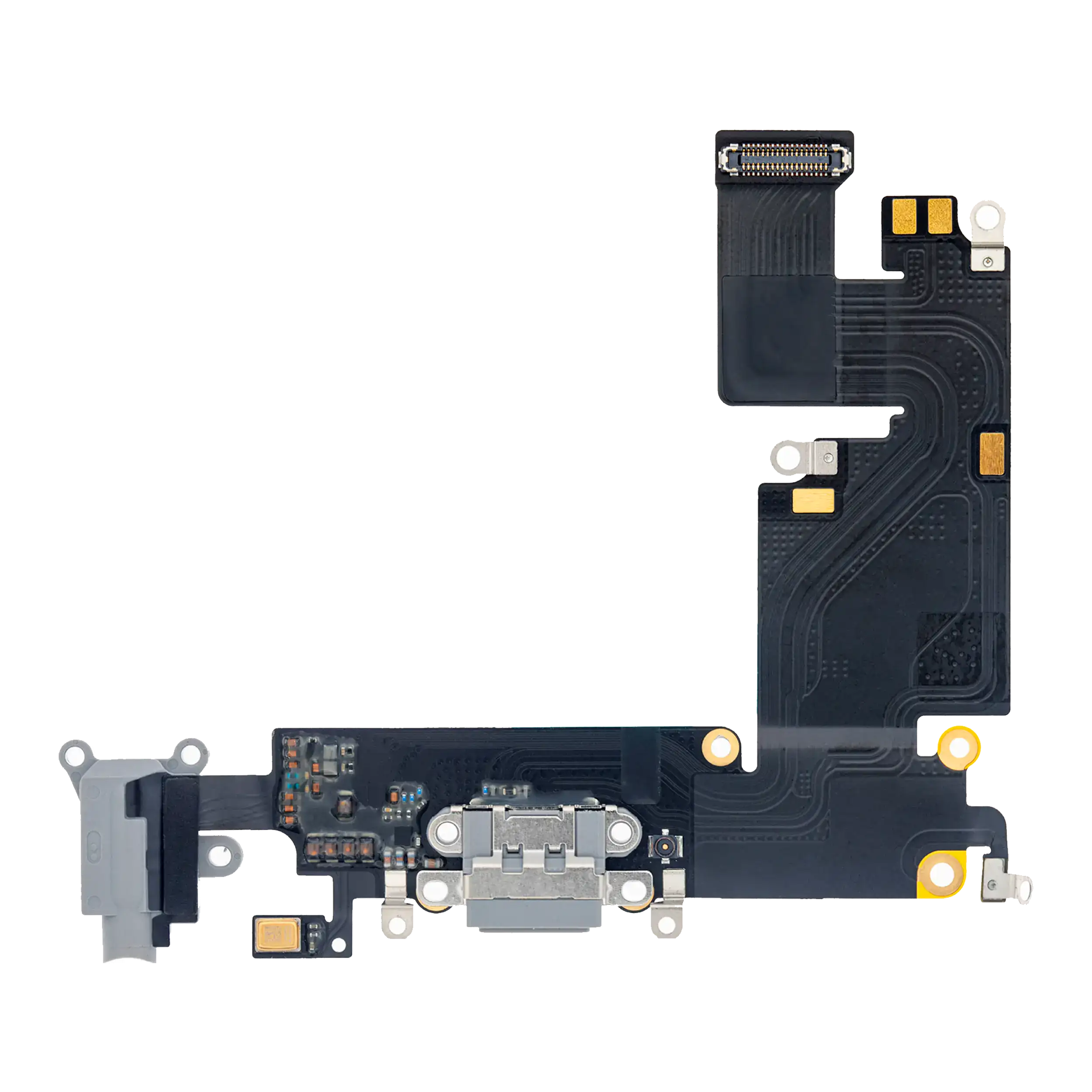Charging Port Flex Cable Compatible For Iphone 6 Plus (Aftermarket) (Space Gray)