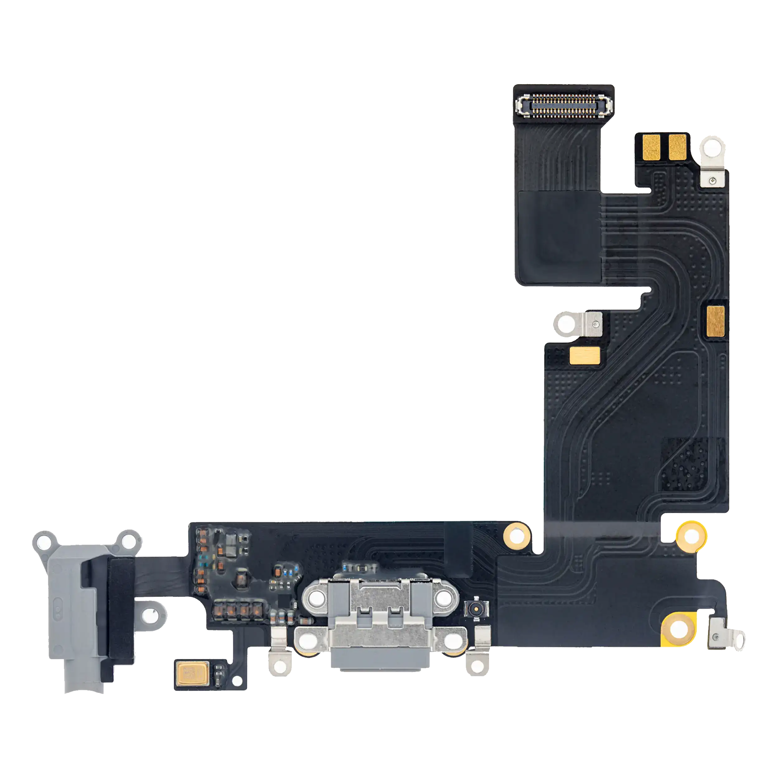 Charging Port Flex Cable Compatible For Iphone 6 Plus (Premium) (Space Gray)