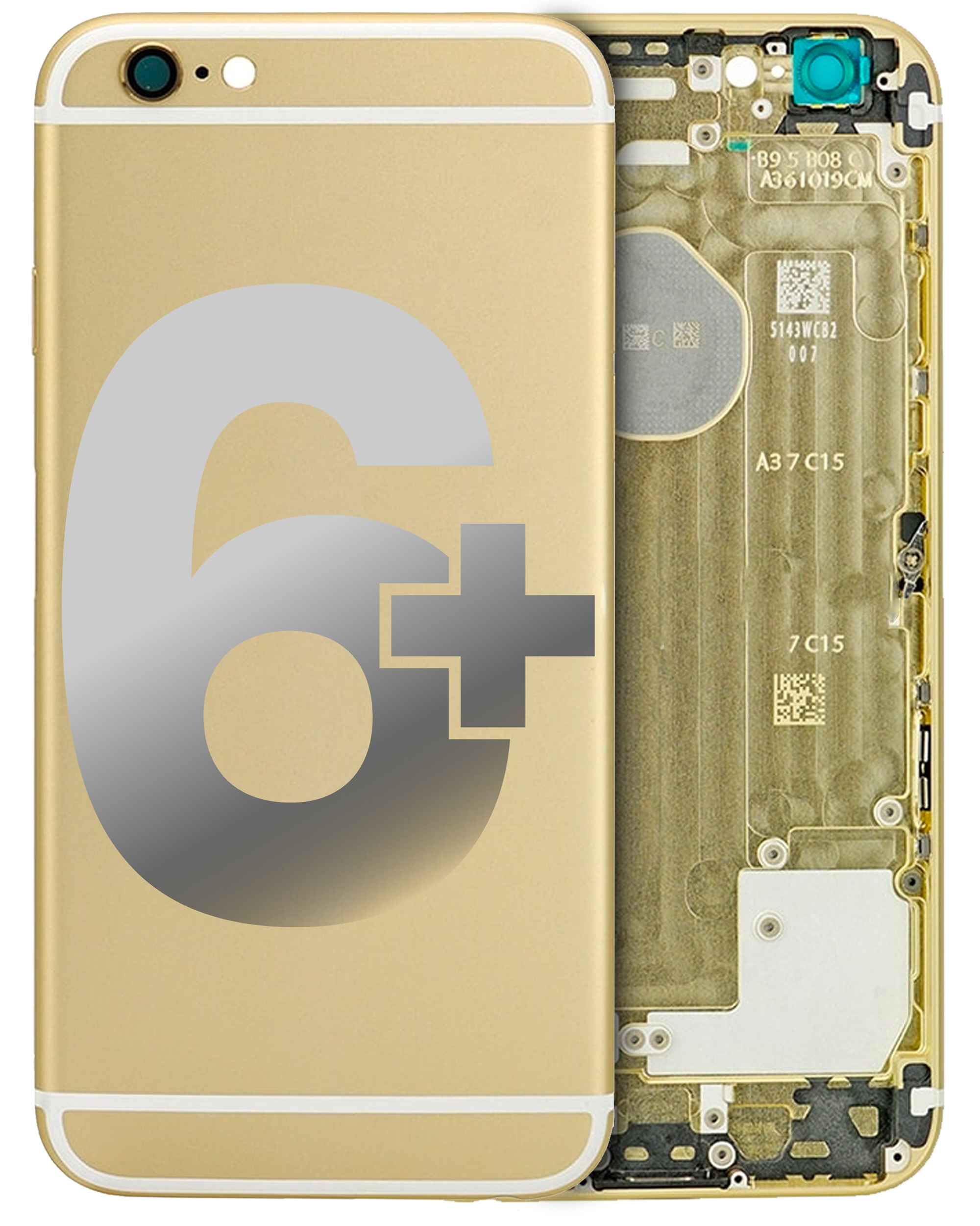 Back Housing Compatible For Iphone 6 Plus (Generic) (Gold)