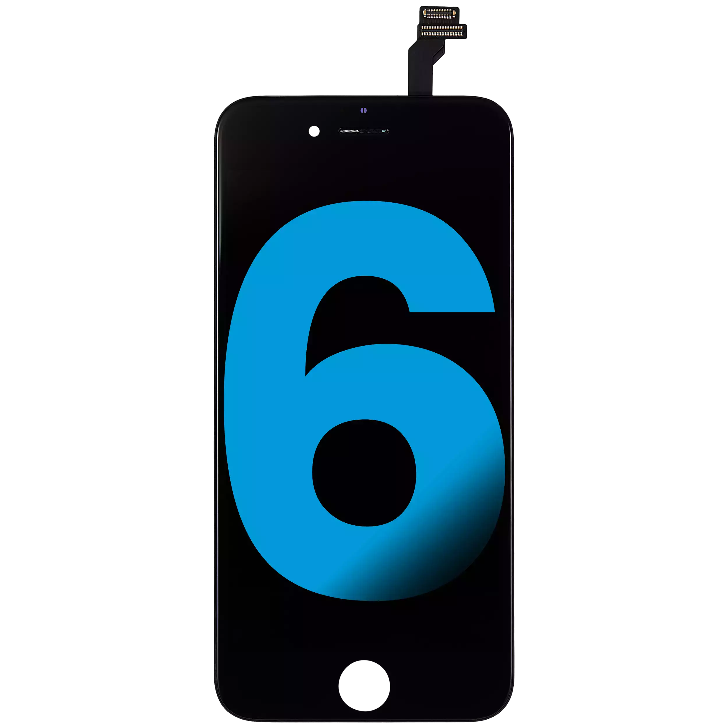 Lcd Assembly Compatible For Iphone 6 (Aftermarket: Aq7) (Black)