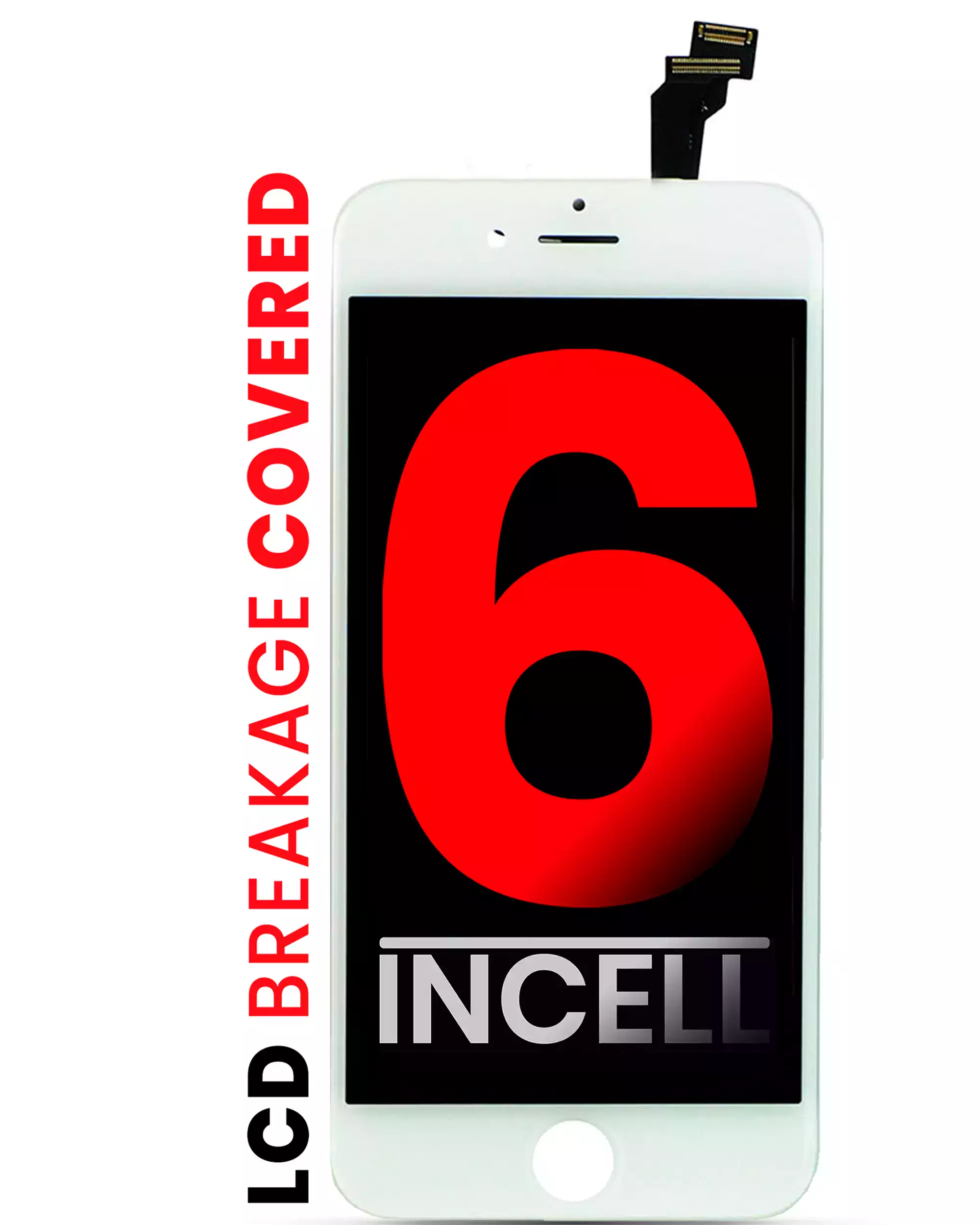 Lcd Assembly Compatible For Iphone 6 (Aftermarket Pro: Xo7 Incell) (White)