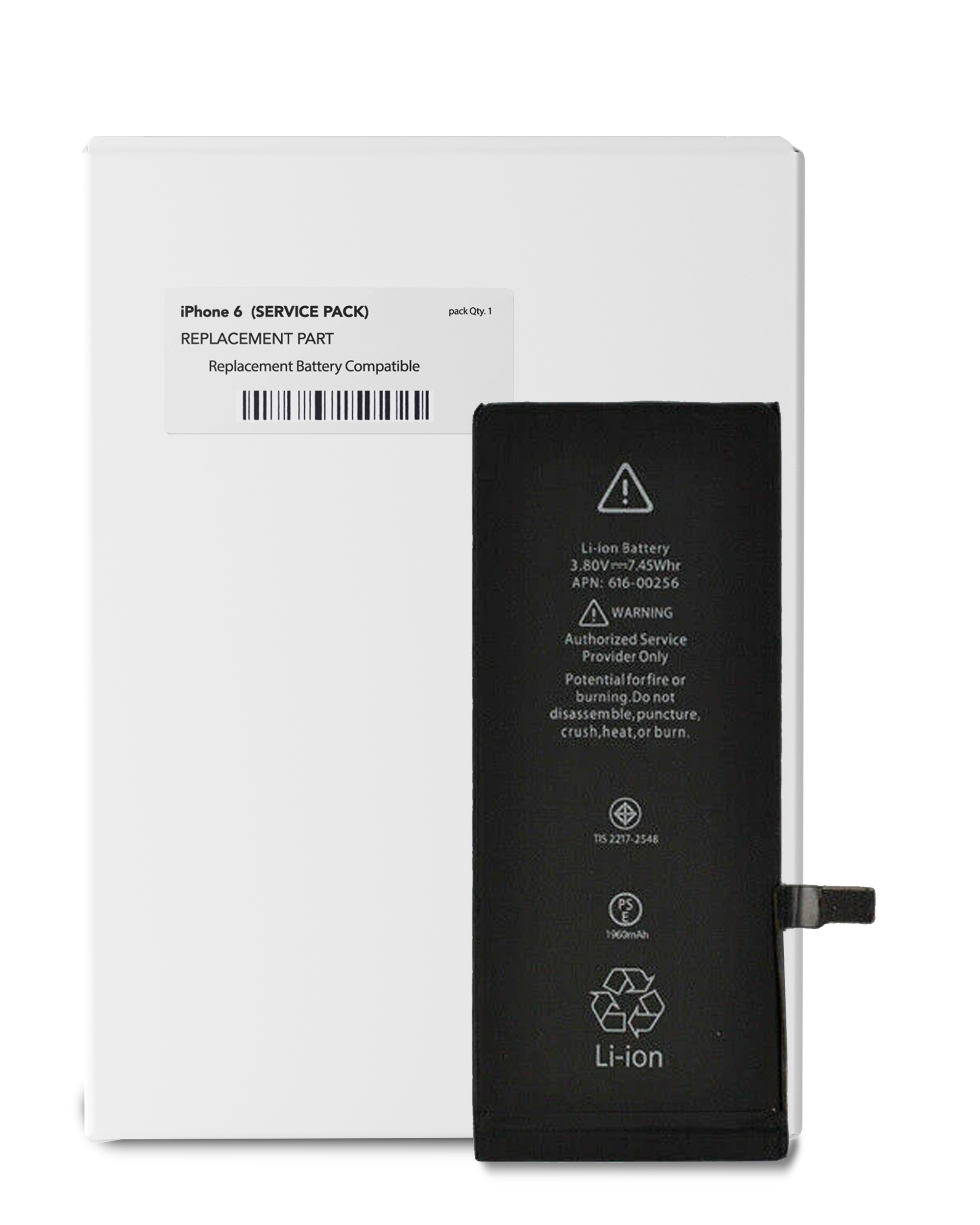 Replacement Battery Compatible For Iphone 6 (Service Pack)