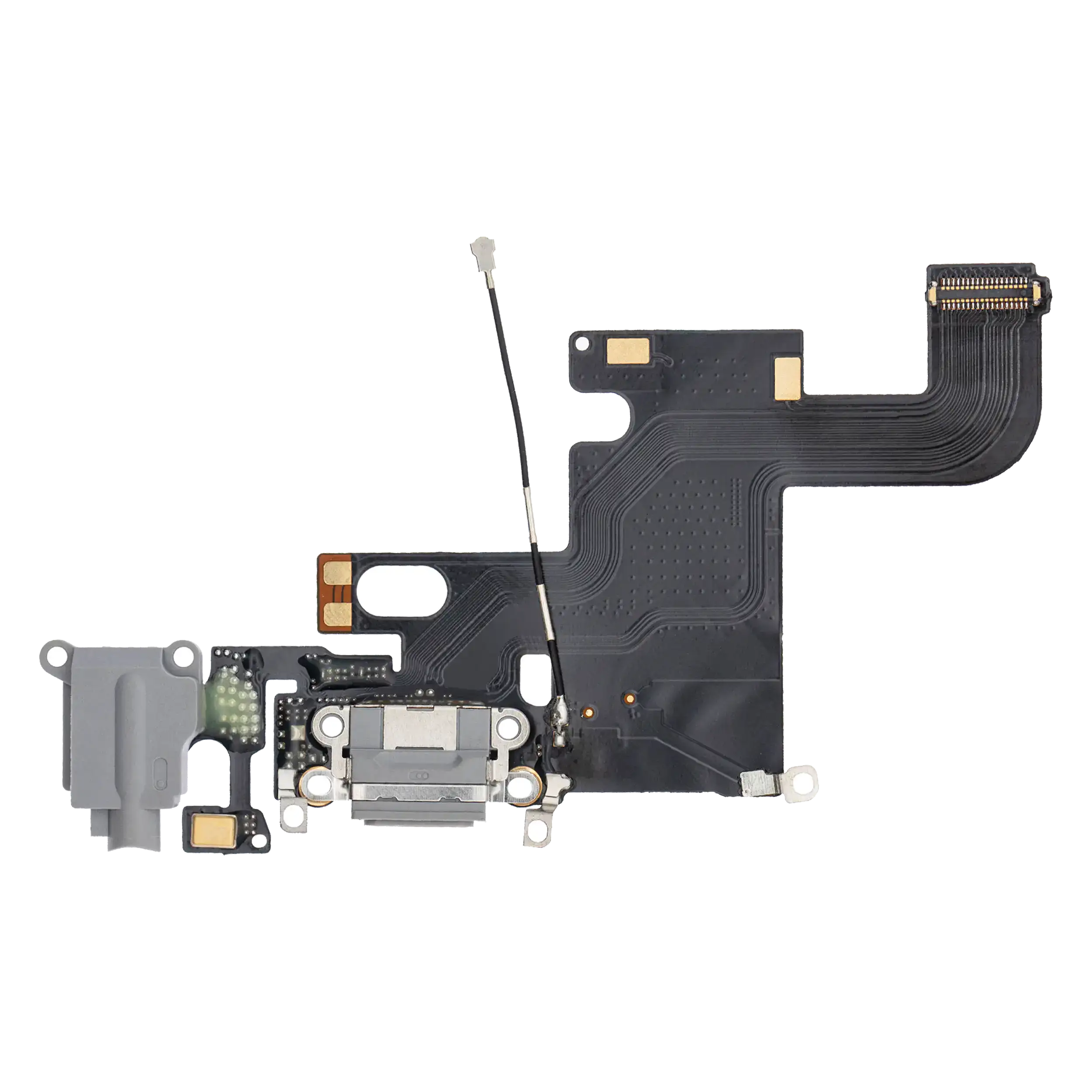 Charging Port Flex Cable Compatible For Iphone 6 (Aftermarket) (Space Gray)