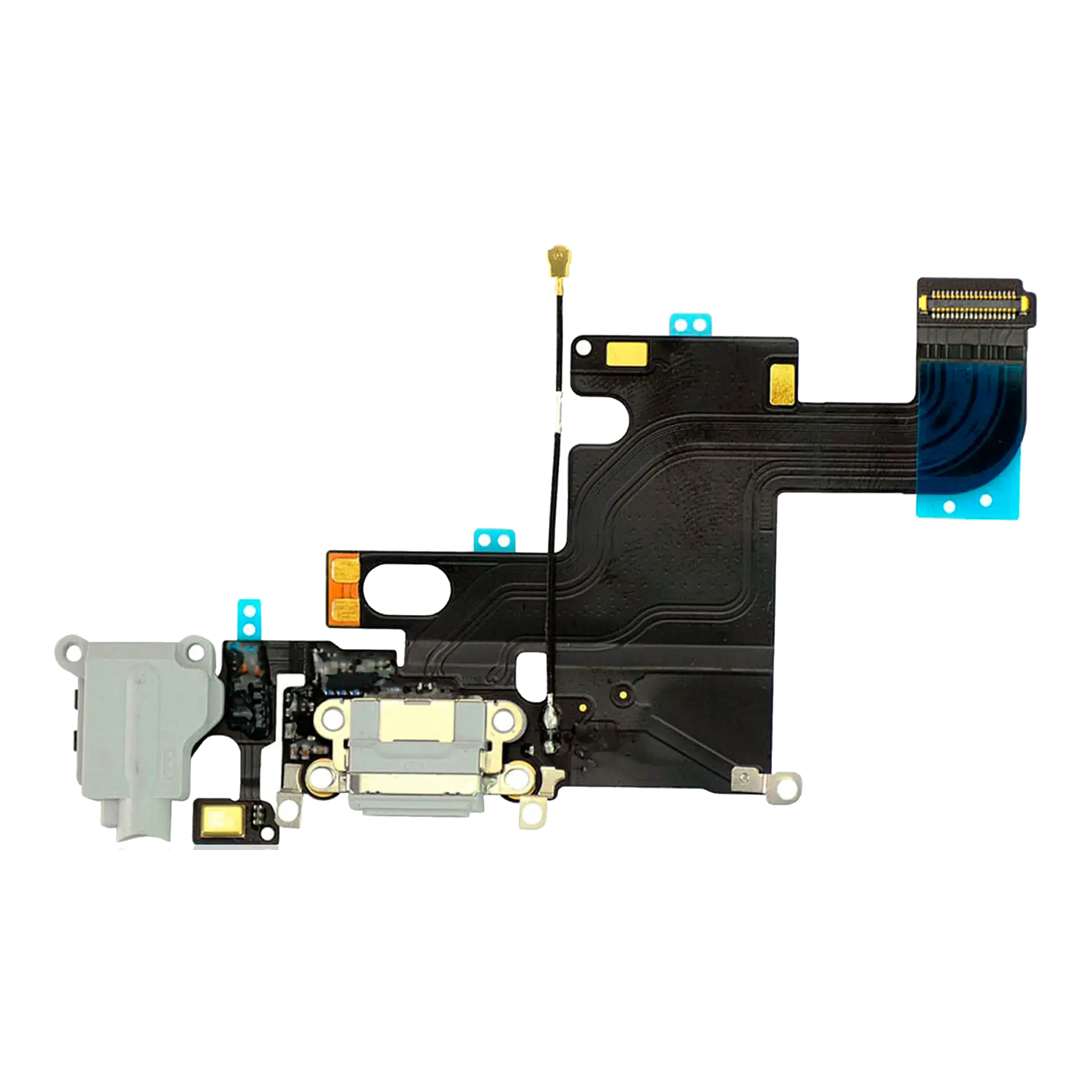 Charging Port Flex Cable Compatible For Iphone 6 (Premium) (Gold)
