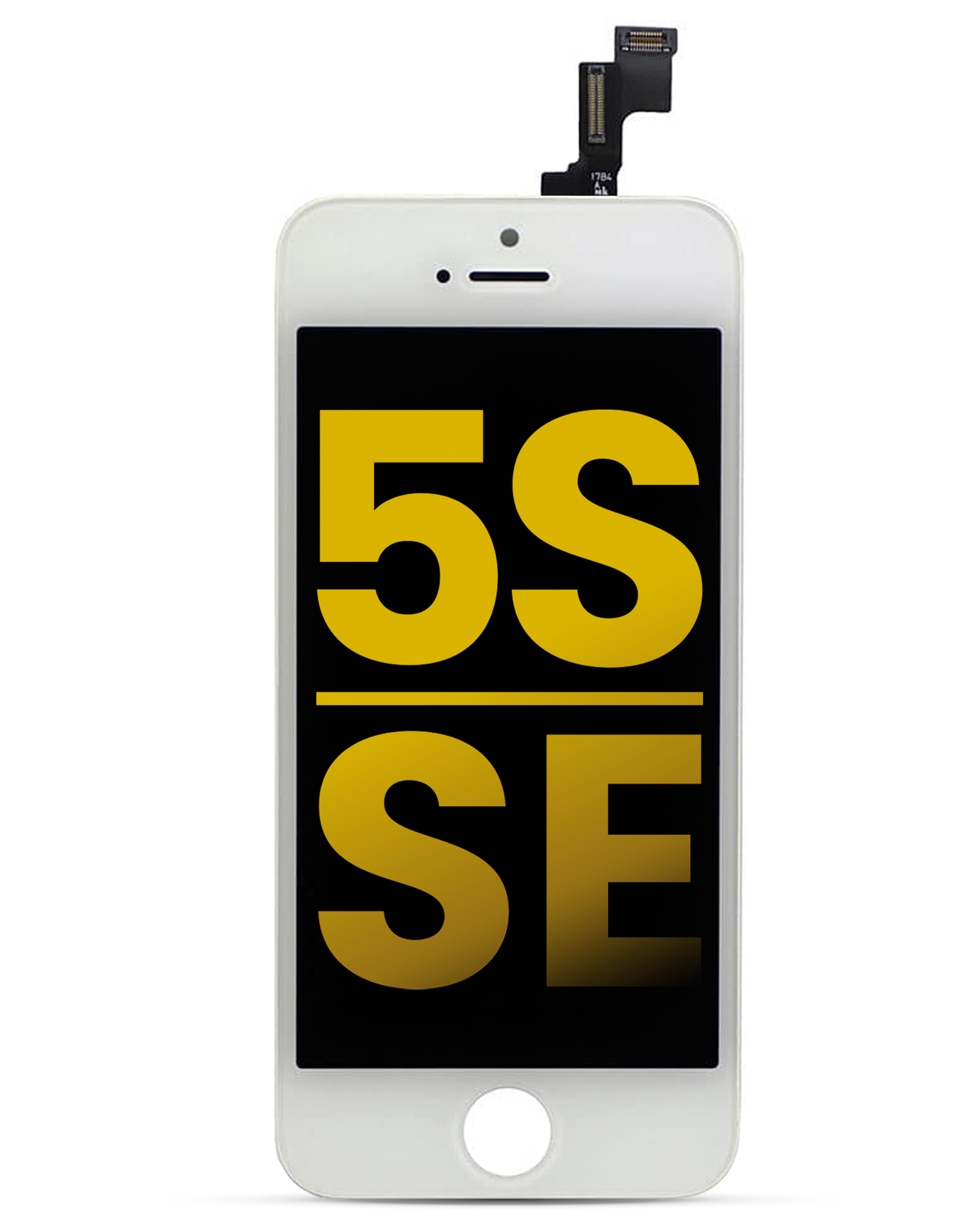 Lcd Assembly Compatible For Iphone 5S / Se (2016) (Refurbished) (White)