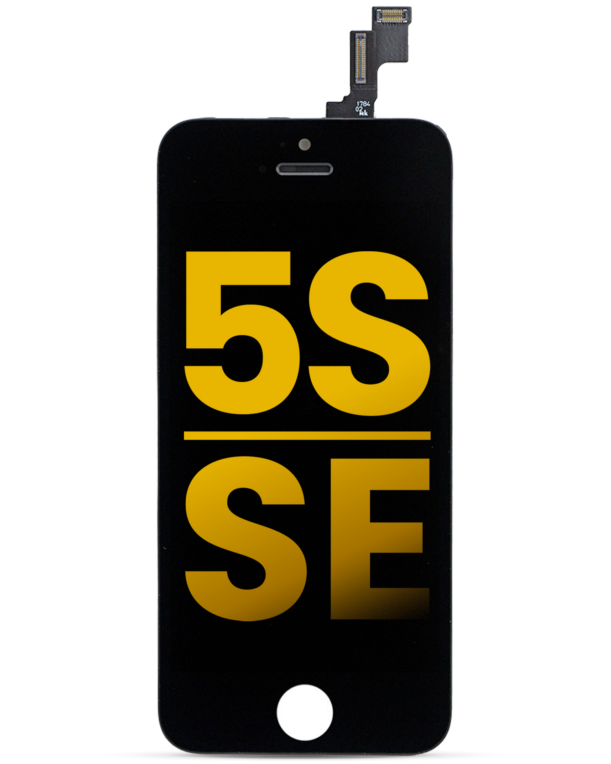Lcd Assembly Compatible For Iphone 5S / Se (2016) (Refurbished) (Black)
