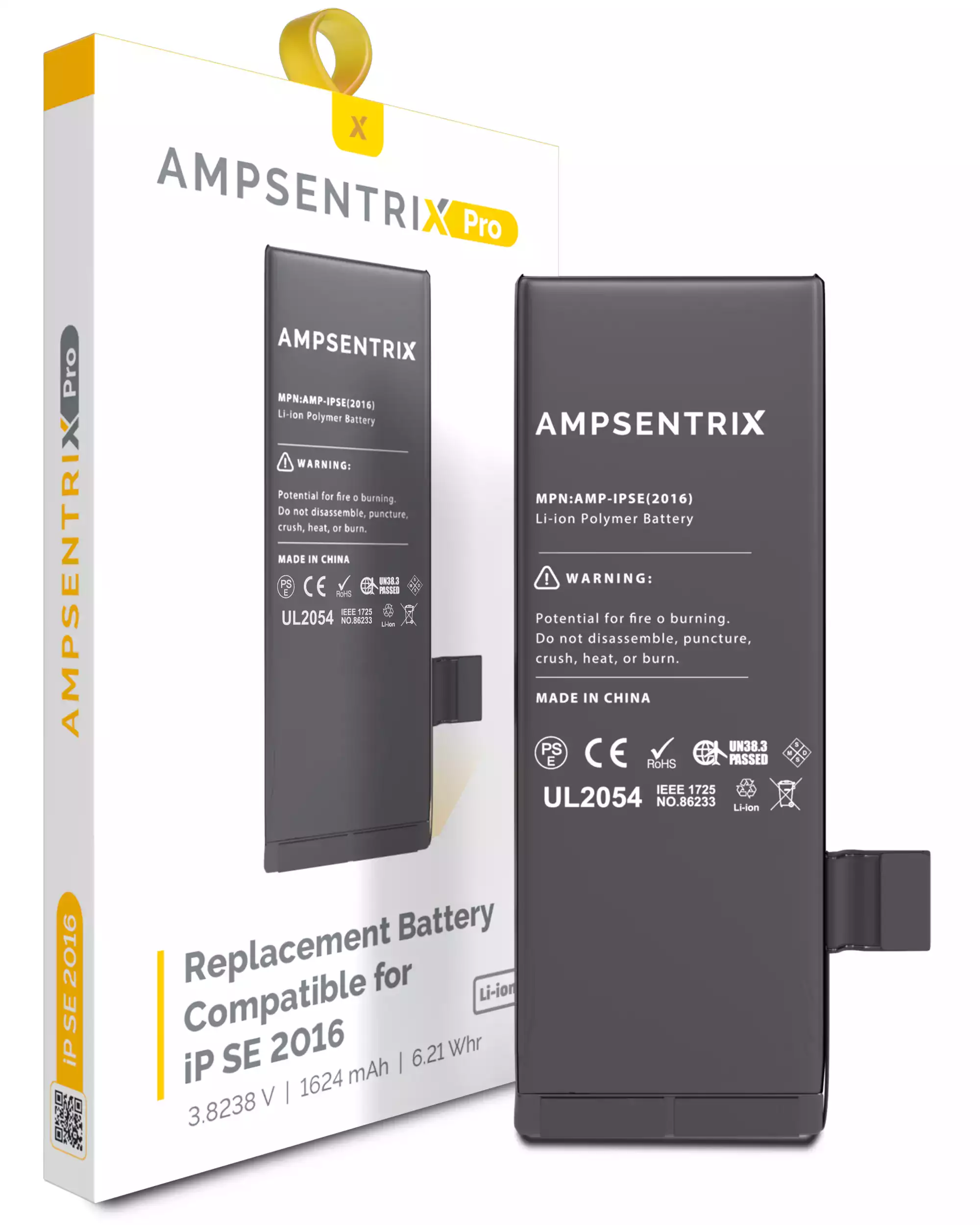 Replacement Battery Compatible For Iphone Se (2016) (Ampsentrix Pro)