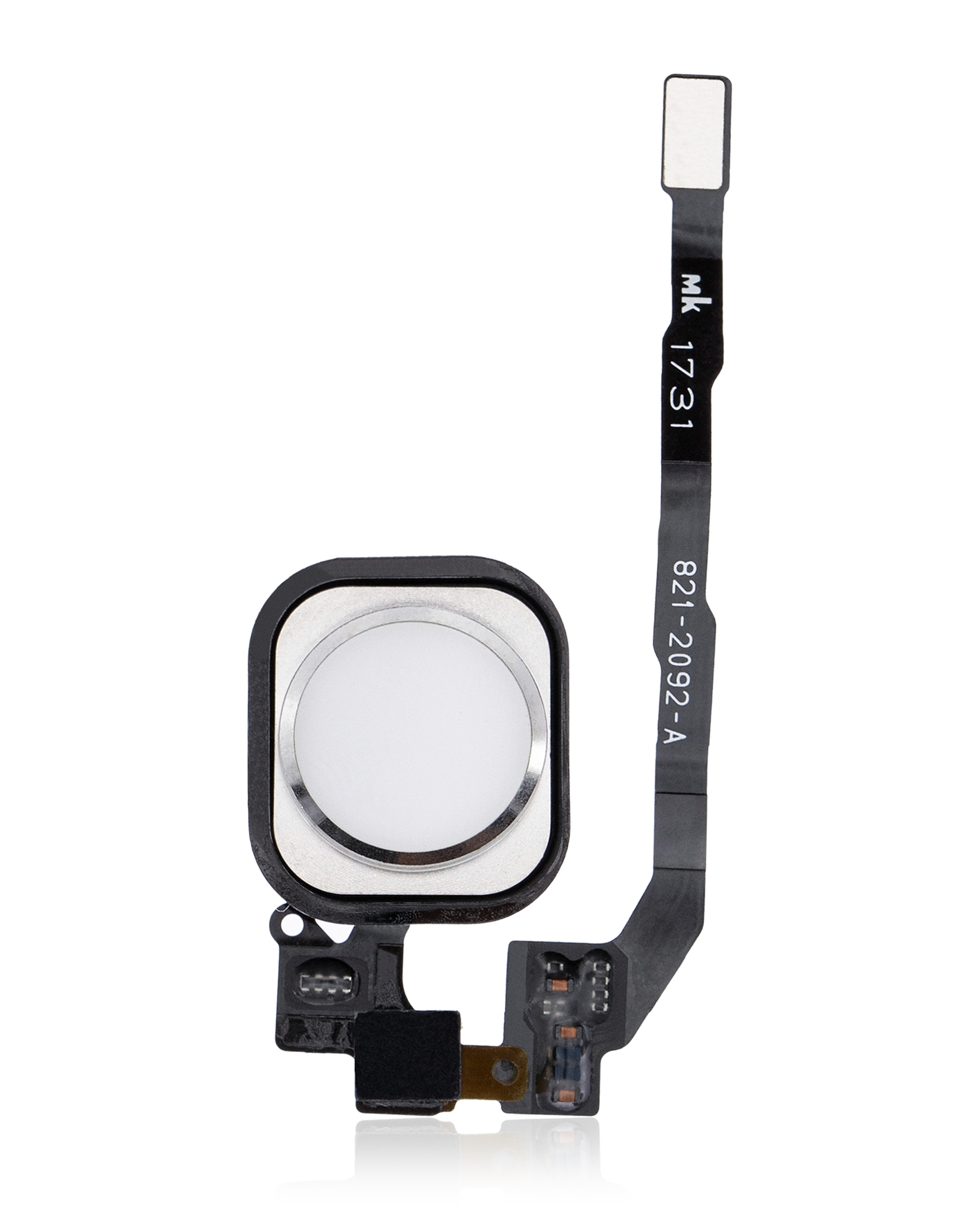 Home Button With Flex Compatible For Iphone 5S / Se (2016) (Silver)