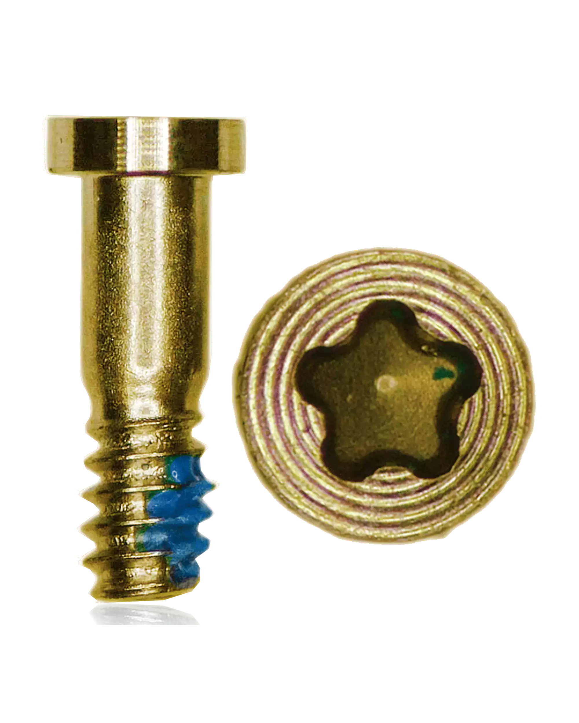 Bottom Screws Compatible For Iphone 5S (Gold) (100 Pack)