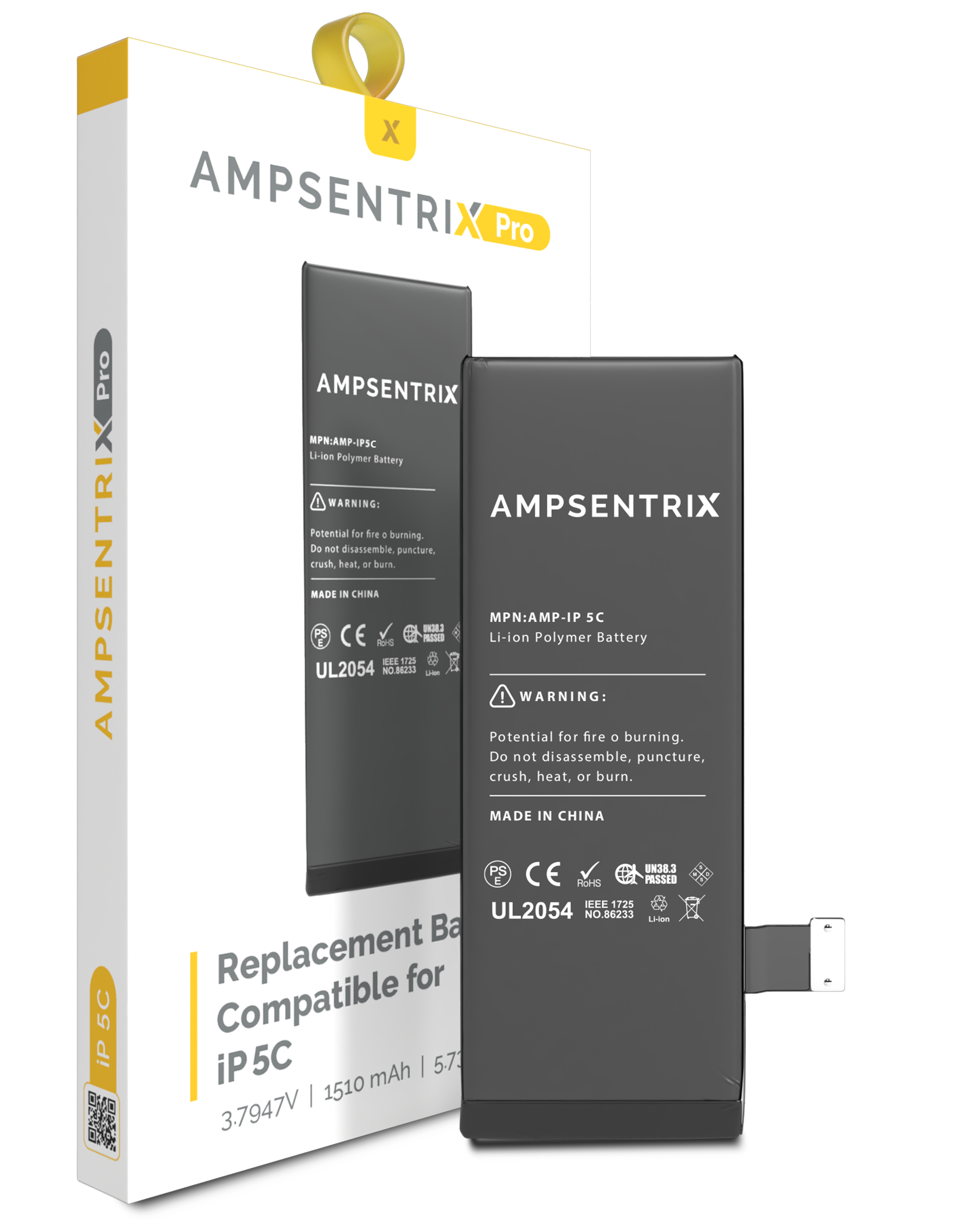 Replacement Battery Compatible For Iphone 5C (Ampsentrix Pro)