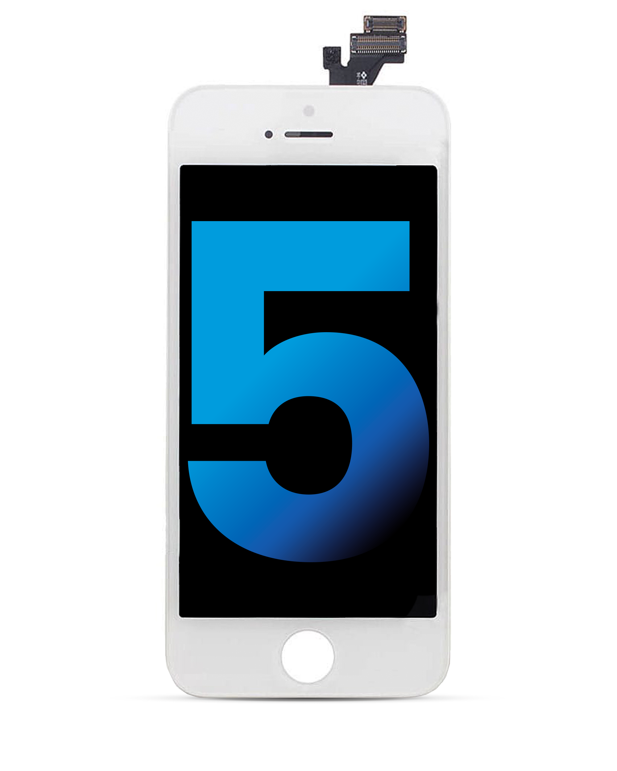 Lcd Assembly Compatible For Iphone 5 (Aftermarket) (White)