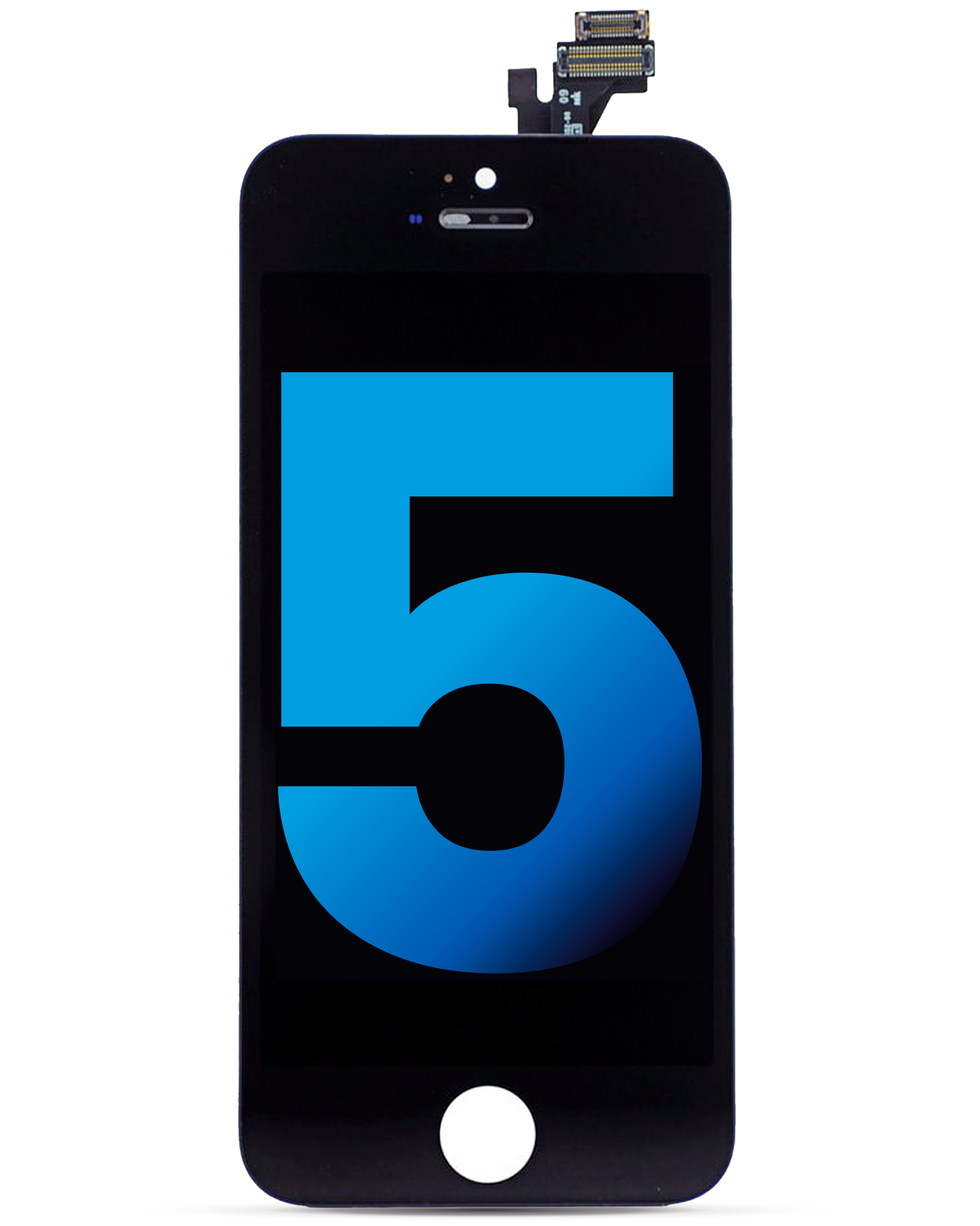 Lcd Assembly Compatible For Iphone 5 (Aftermarket) (Black)