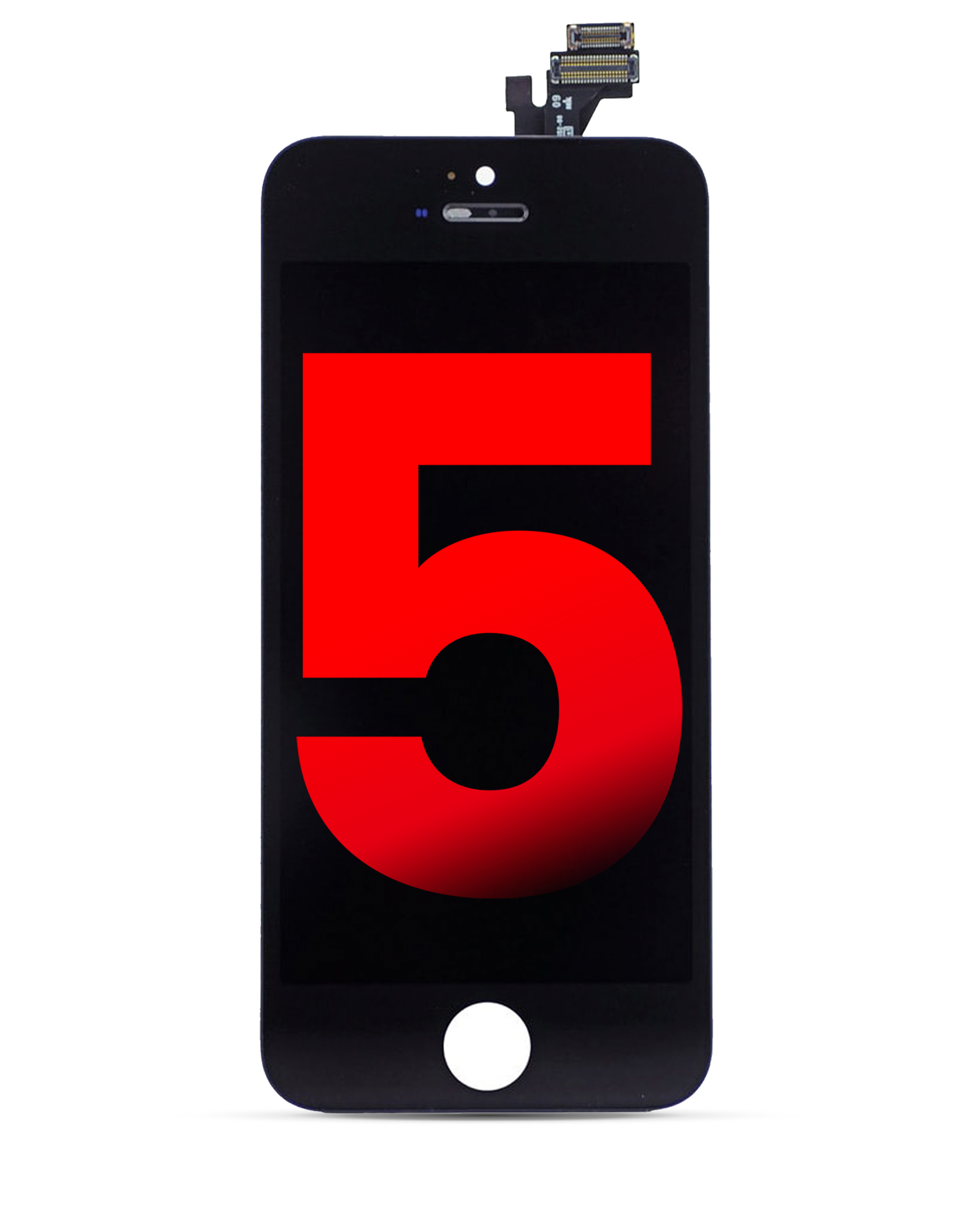 Lcd Assembly Compatible For Iphone 5 (Aftermarket) (Black)