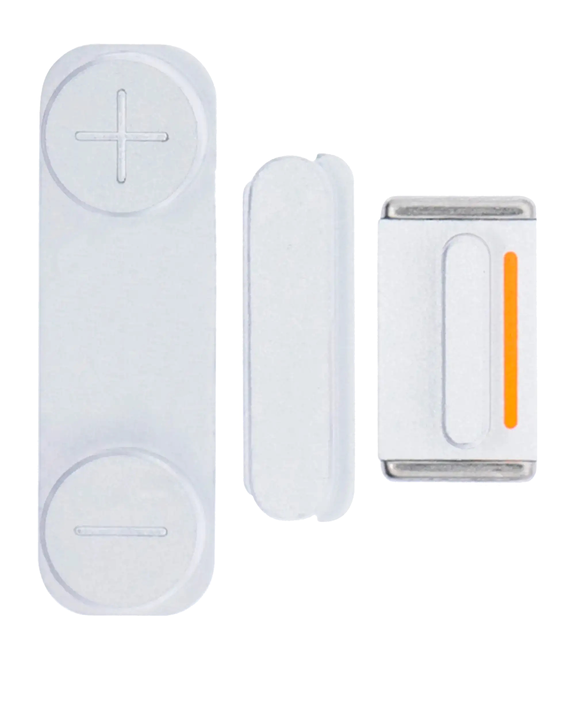 Hard Buttons Set (Power / Volume / Vibration Motor) Compatible For Iphone 5 (Silver)