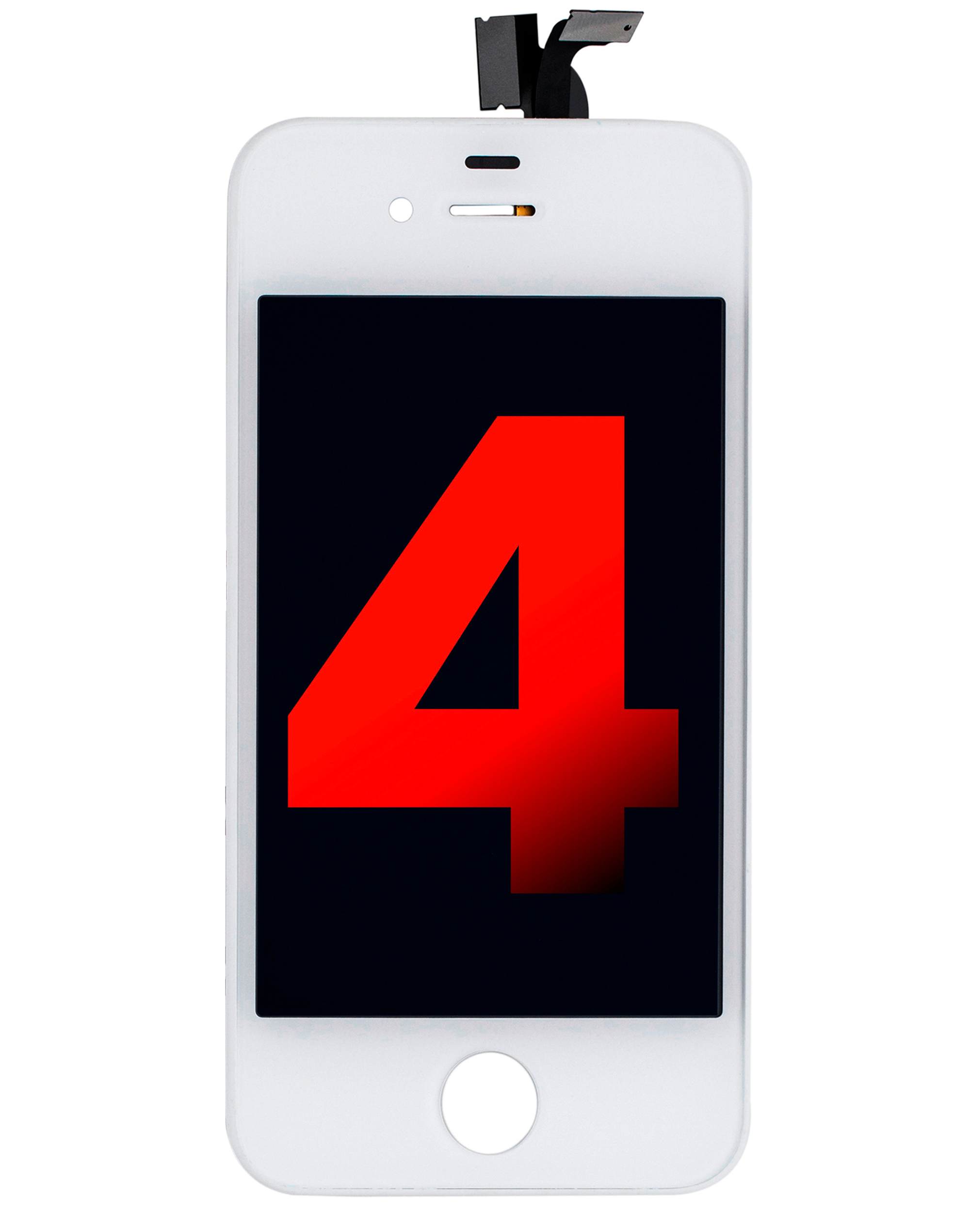 Lcd Assembly Compatible For Iphone 4 (Gsm) (Aftermarket Plus) (White)