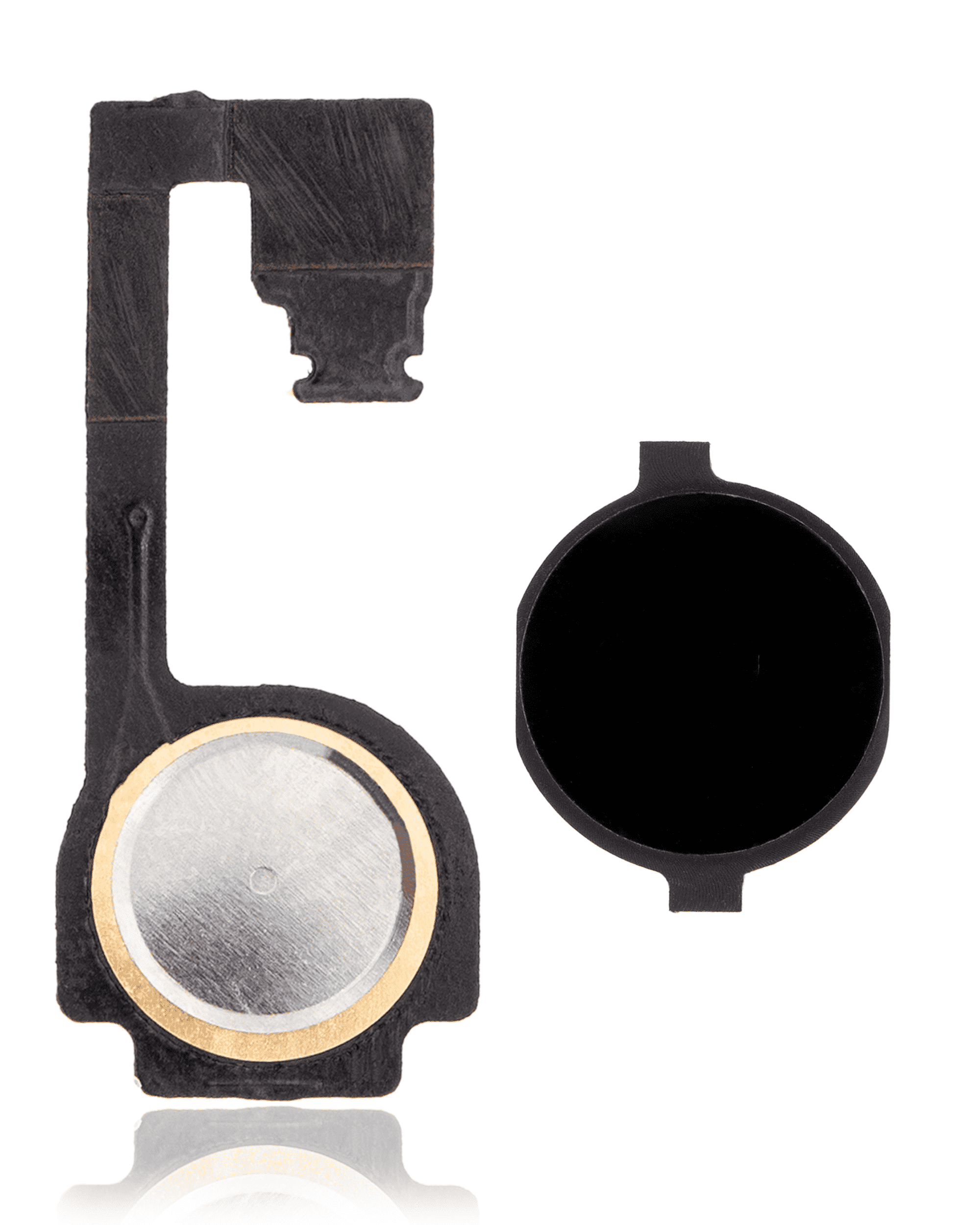 Home Button With Flex Compatible For Iphone 4 (Black)