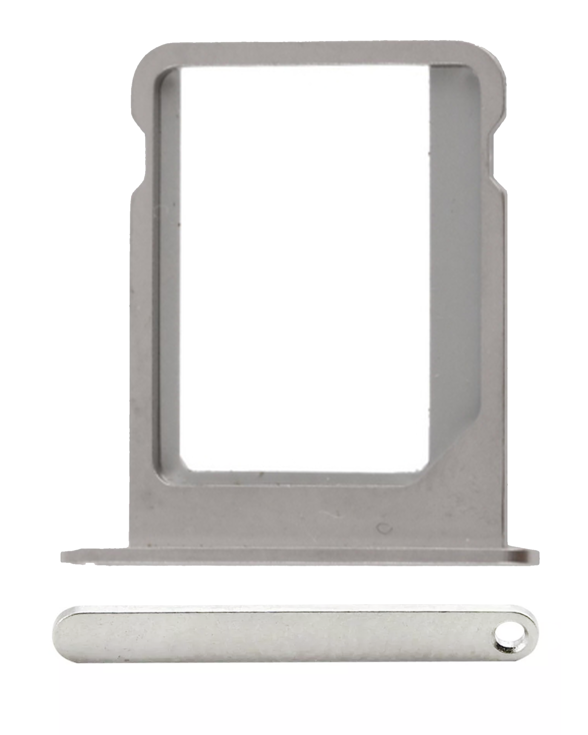 Sim Card Tray Compatible For Iphone 4 (Silver)