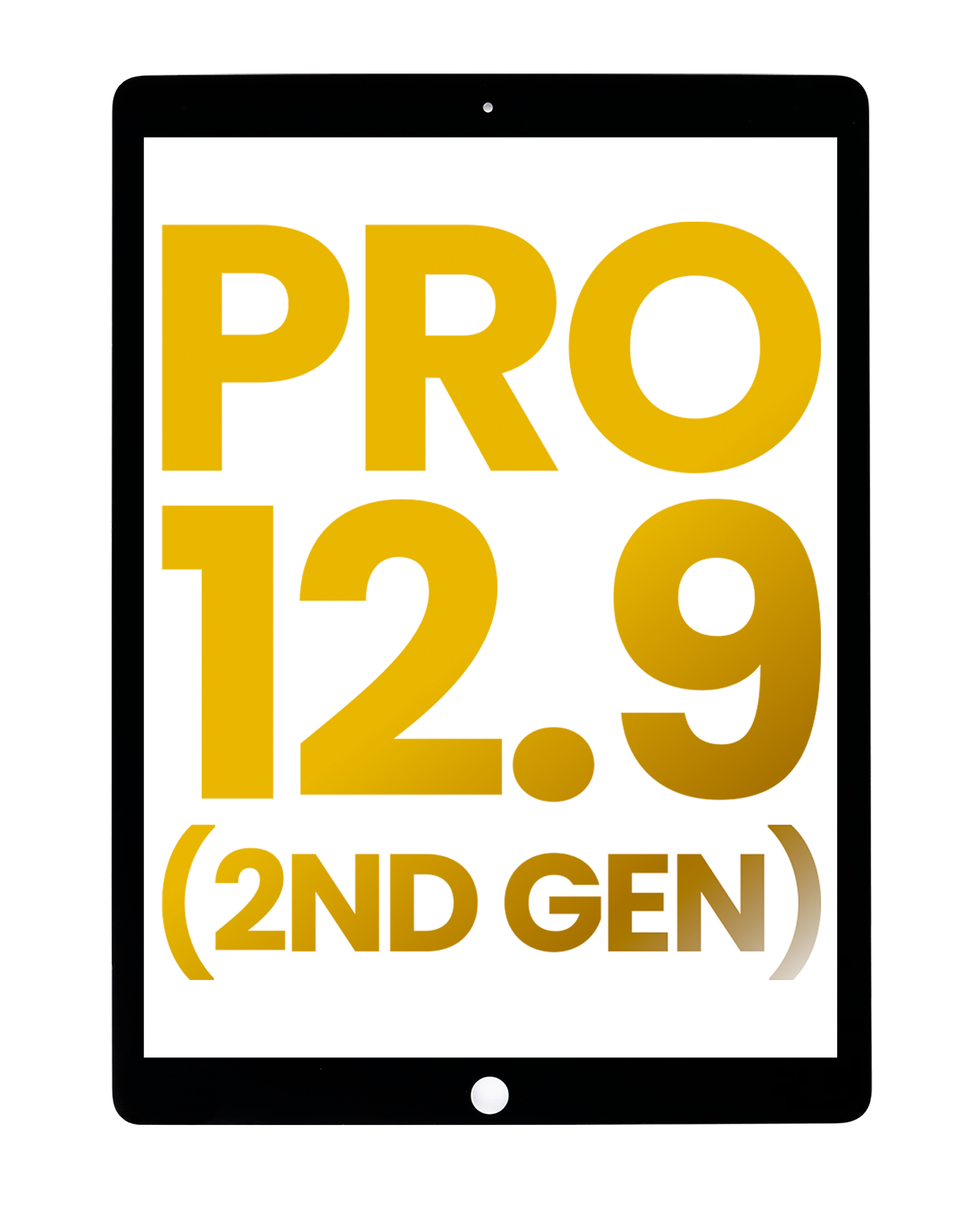 Digitizer Compatible For Ipad Pro 12.9" 2Nd Gen (2017) (Glass Separation Required) (Premium) (Black)