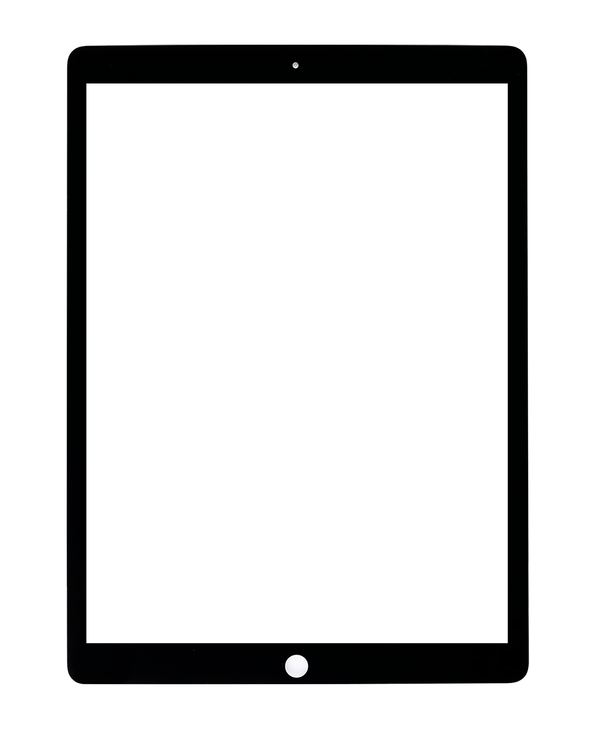 Front Glass Only Compatible For Ipad Pro 12.9" 2Nd Gen (2017) (Black) (Glass Separation Required)