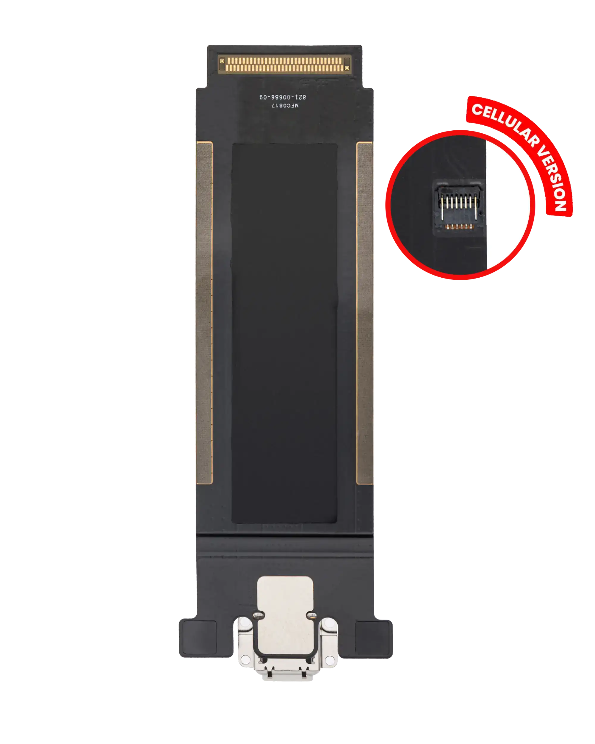 Charging Port Flex Cable Compatible For Ipad Pro 12.9" 2Nd Gen (2017) (Cellular) (Silver / Gold)