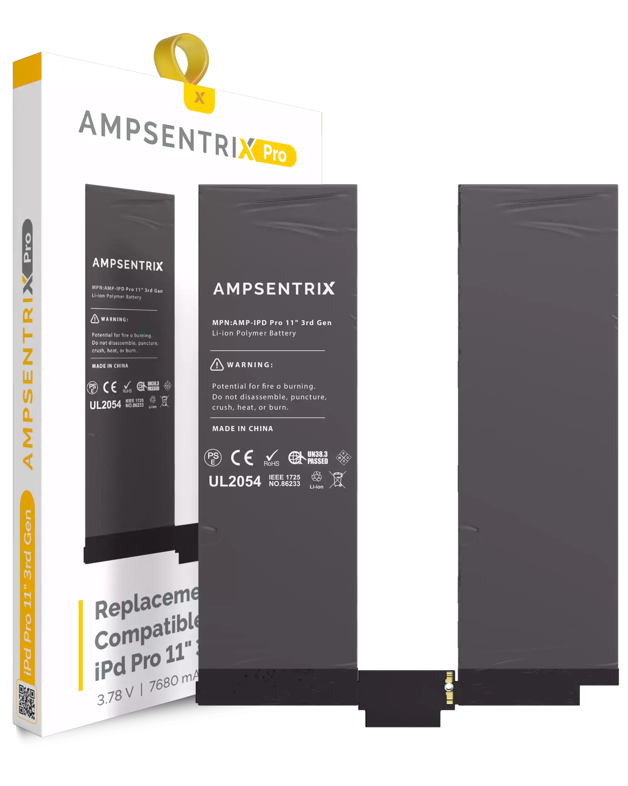 Replacement Battery Compatible For Ipad Pro 11" 3Rd Gen (2021) / Pro 11" 4Th Gen (2022) (Ampsentrix Pro)