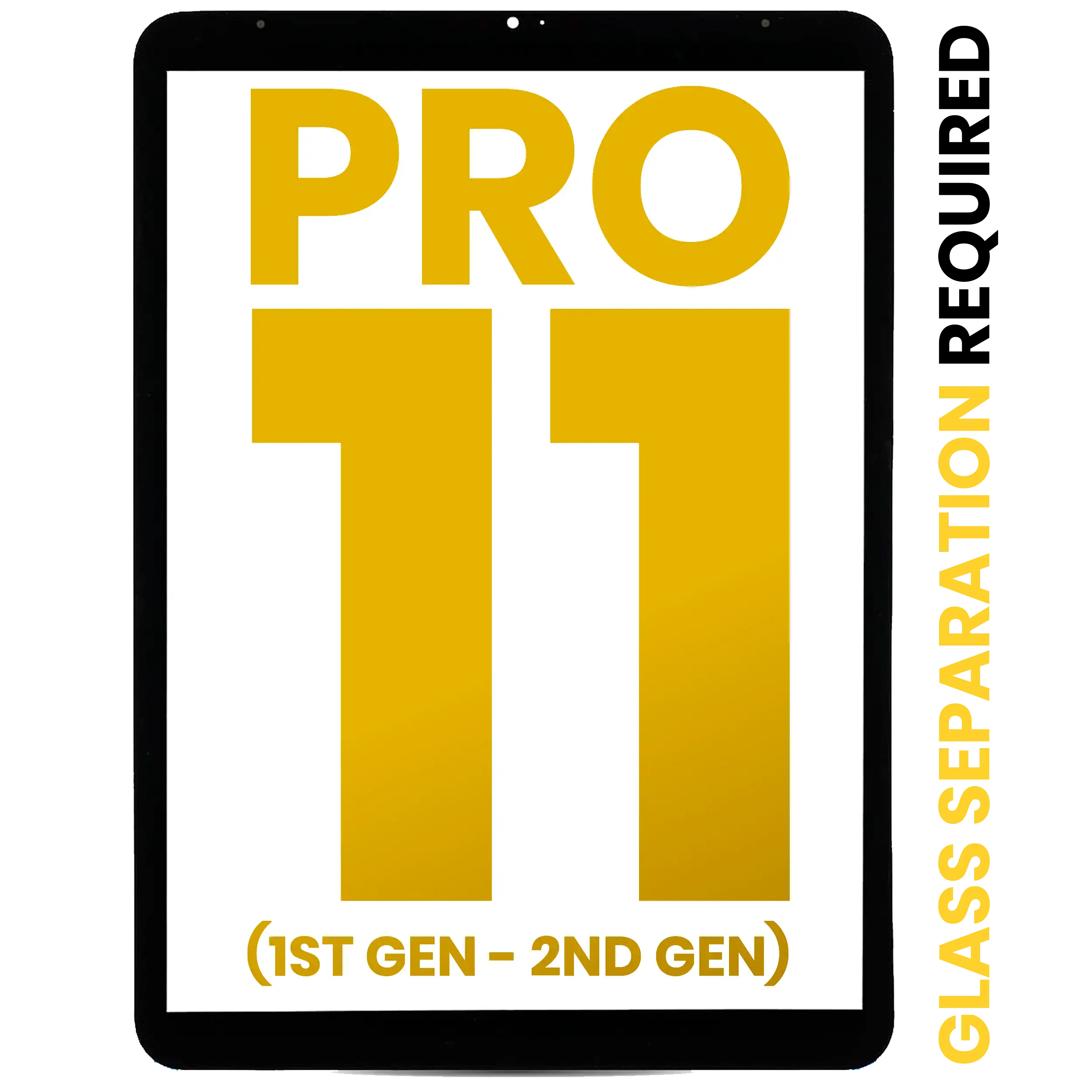 Digitizer Compatible For Ipad Pro 11" 1St Gen (2018) / Ipad Pro 11" 2Nd Gen (2020) (Glass Separation Required) (Premium) (All Colors)
