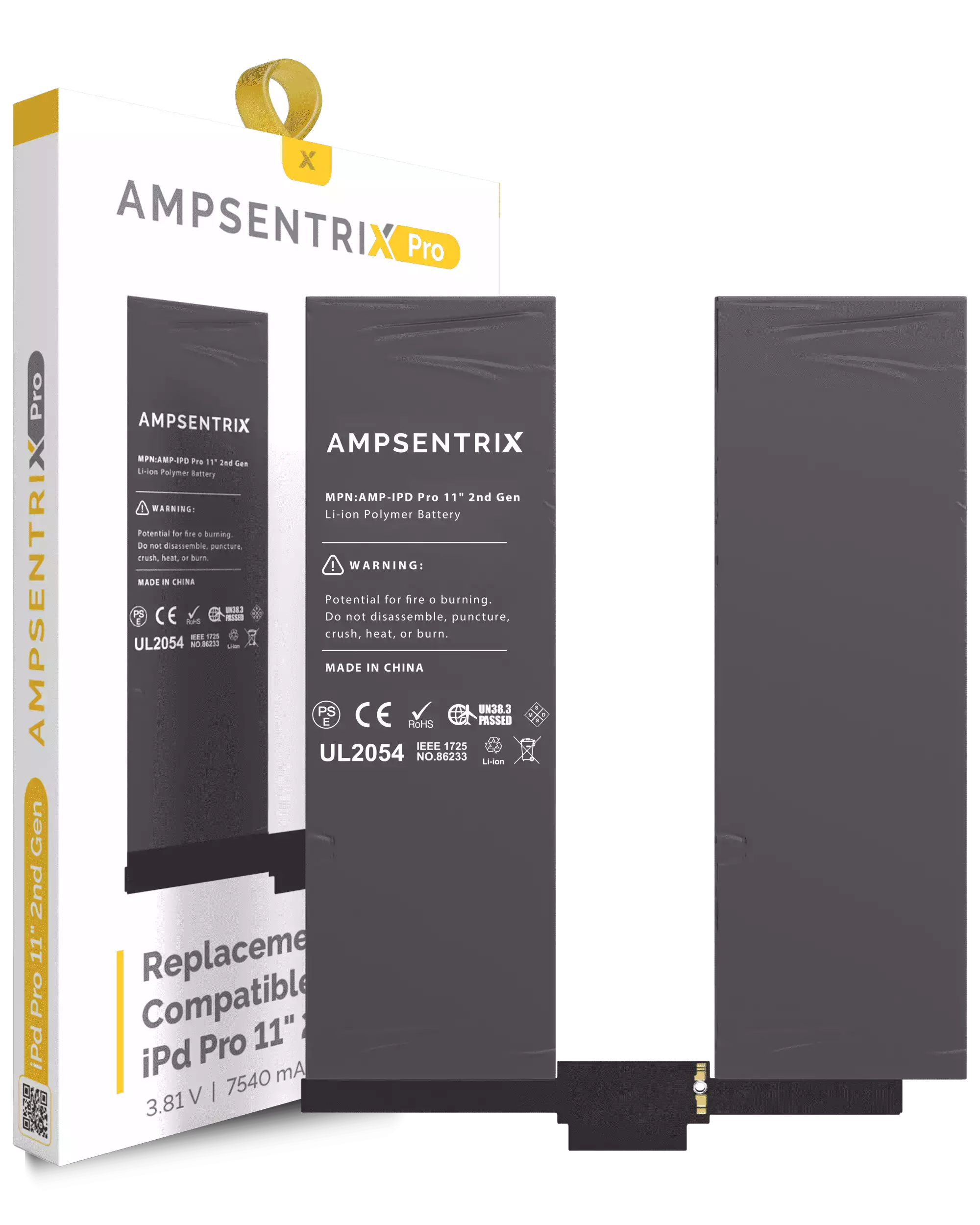 Replacement Battery Compatible For Ipad Pro 11" 2Nd Gen (2020) (Ampsentrix Pro)