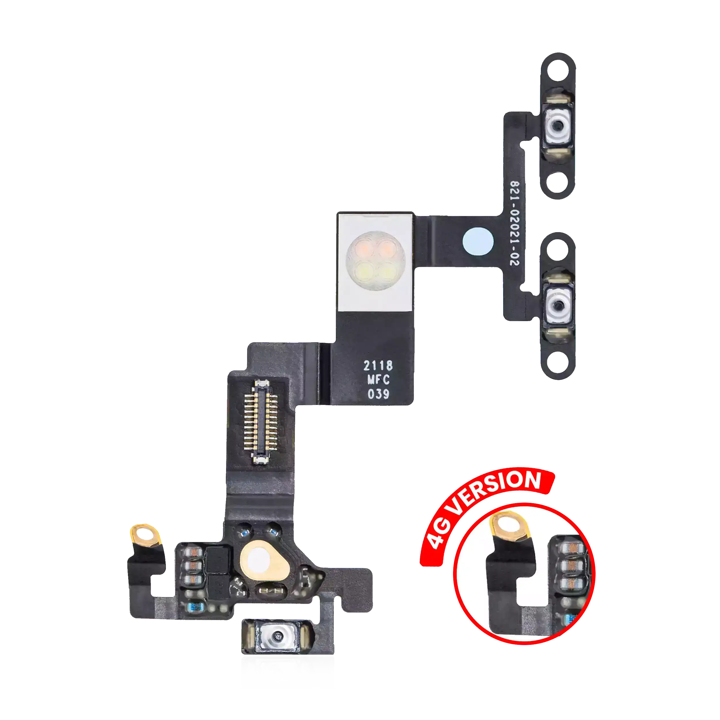 Power / Volume Button Flex Compatible For Ipad Pro 11" 1St Gen (2018) (Cellular)