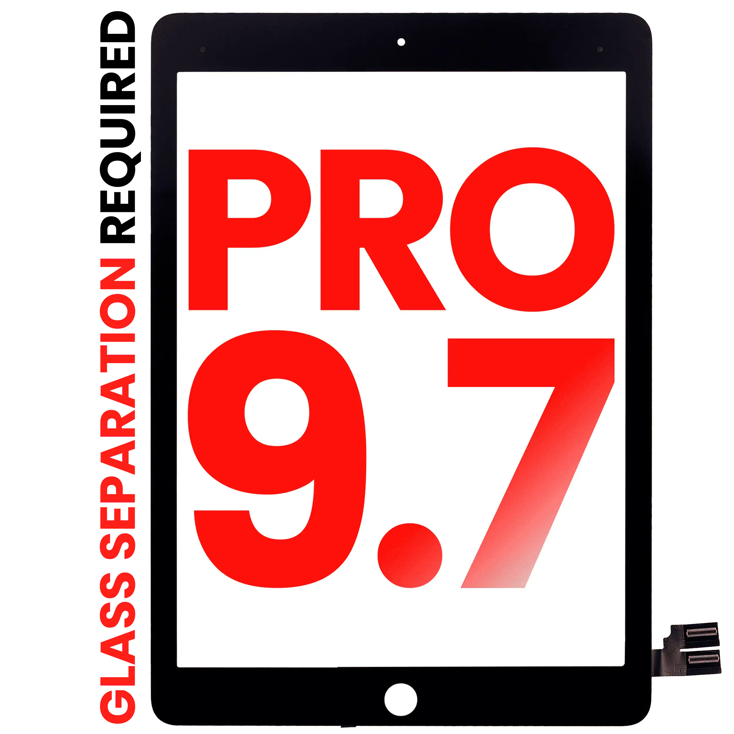 Digitizer Compatible For Ipad Pro 9.7" (Glass Separation Required) (Aftermarket Plus) (Black)