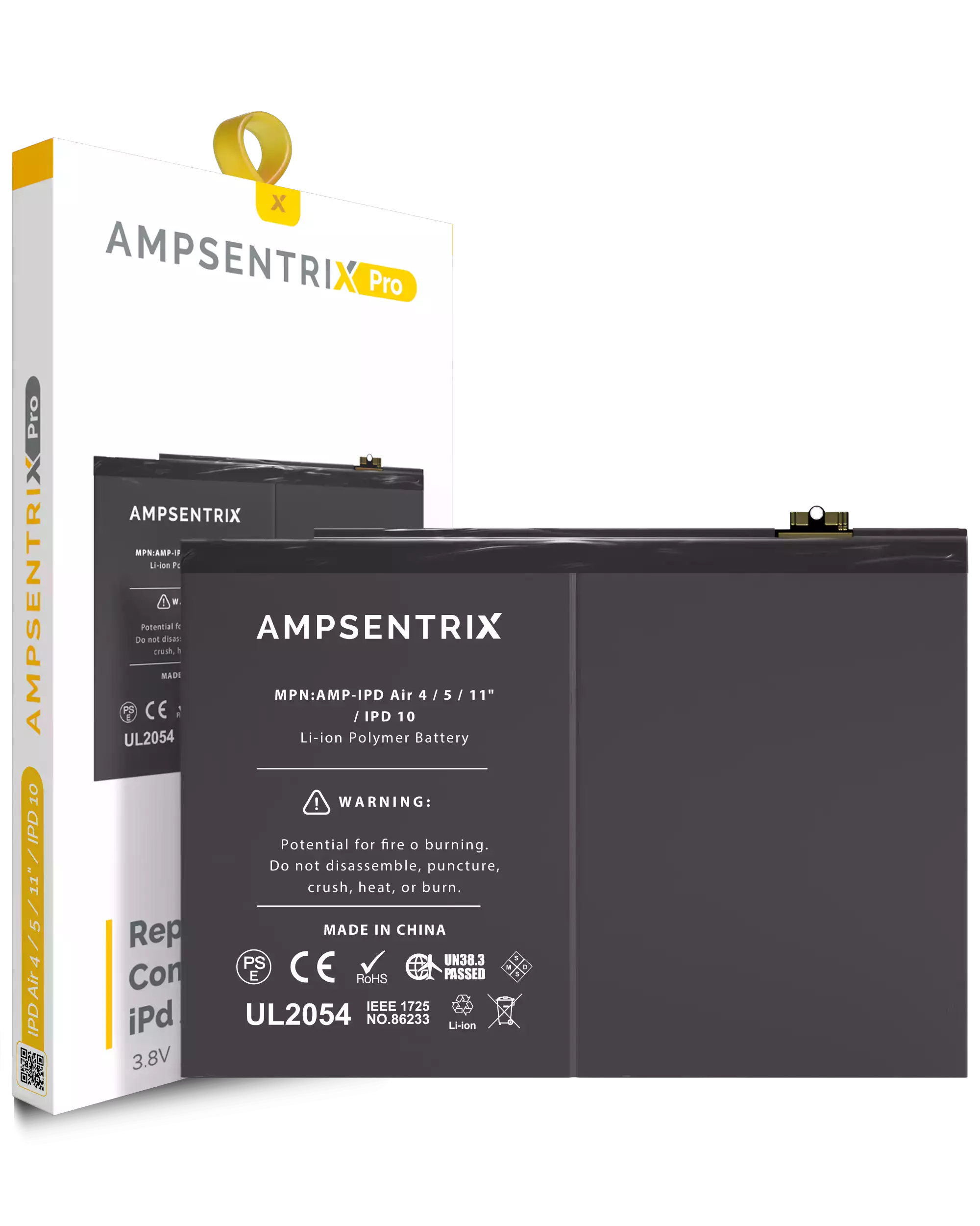 Replacement Battery Compatible For Ipad Air 4 (2020) / Ipad Air 5 / Ipad Air 11" / Ipad 10 (2022) (Ampsentrix Pro)