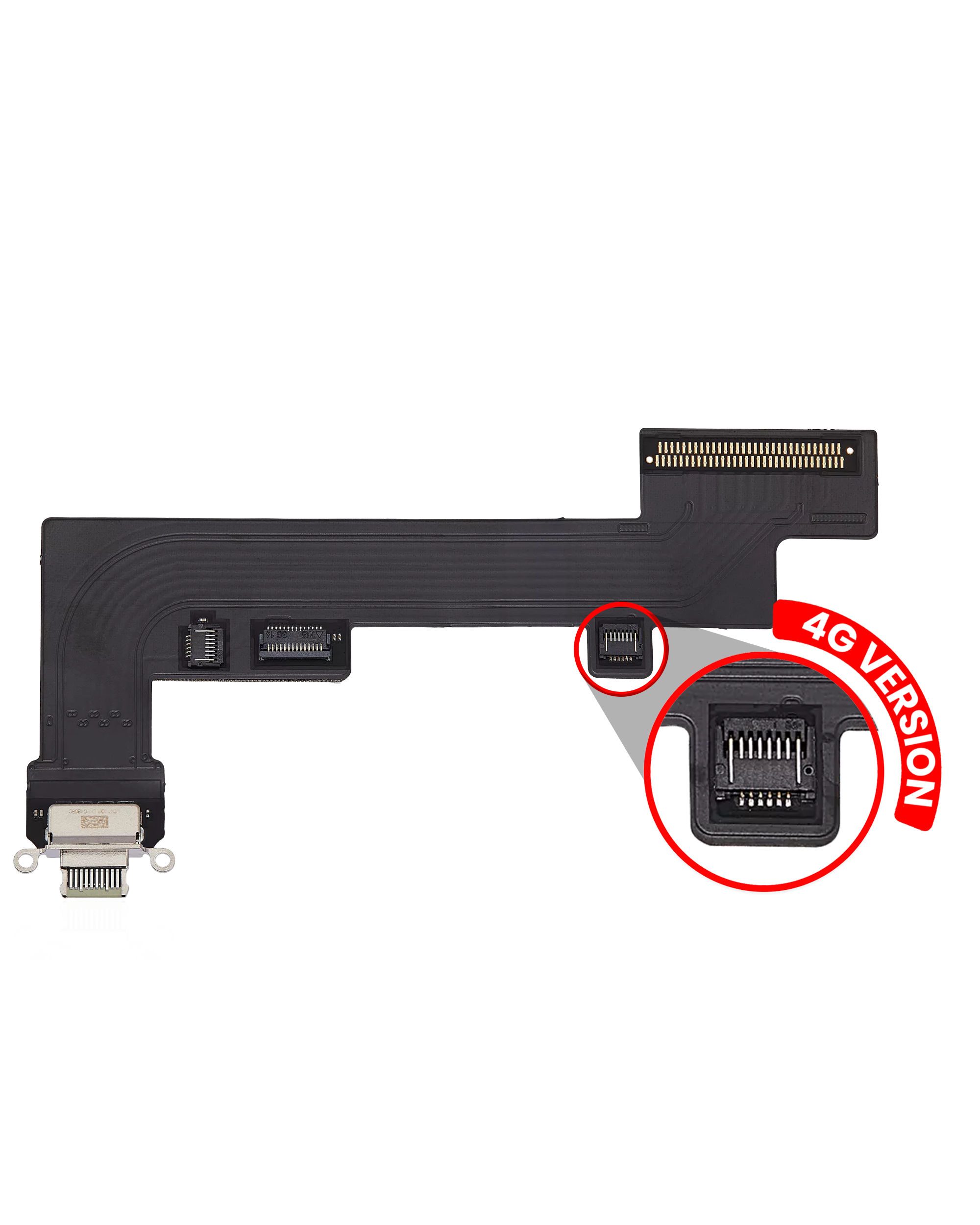 Charging Port Flex Cable Compatible For Ipad Air 4 / Ipad Air 5 (Cellular) (Aftermarket Plus) (Green)