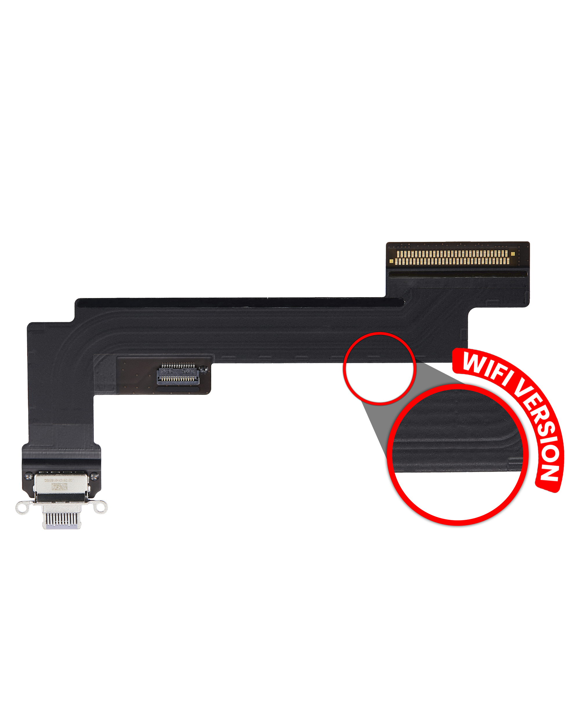 Charging Port Flex Cable Compatible For Ipad Air 5 (Wifi Only) (Premium) (Purple)
