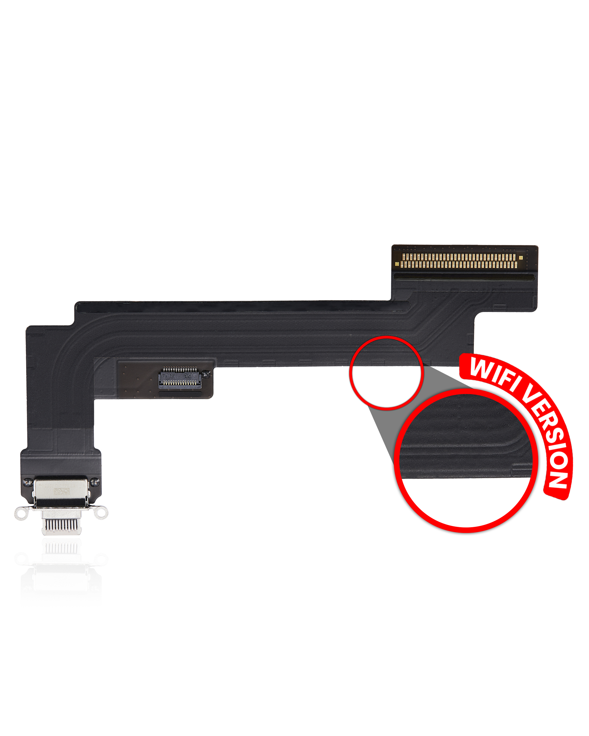 Charging Port Flex Cable Compatible For Ipad Air 5 (Wifi Only) (Premium) (Pink)