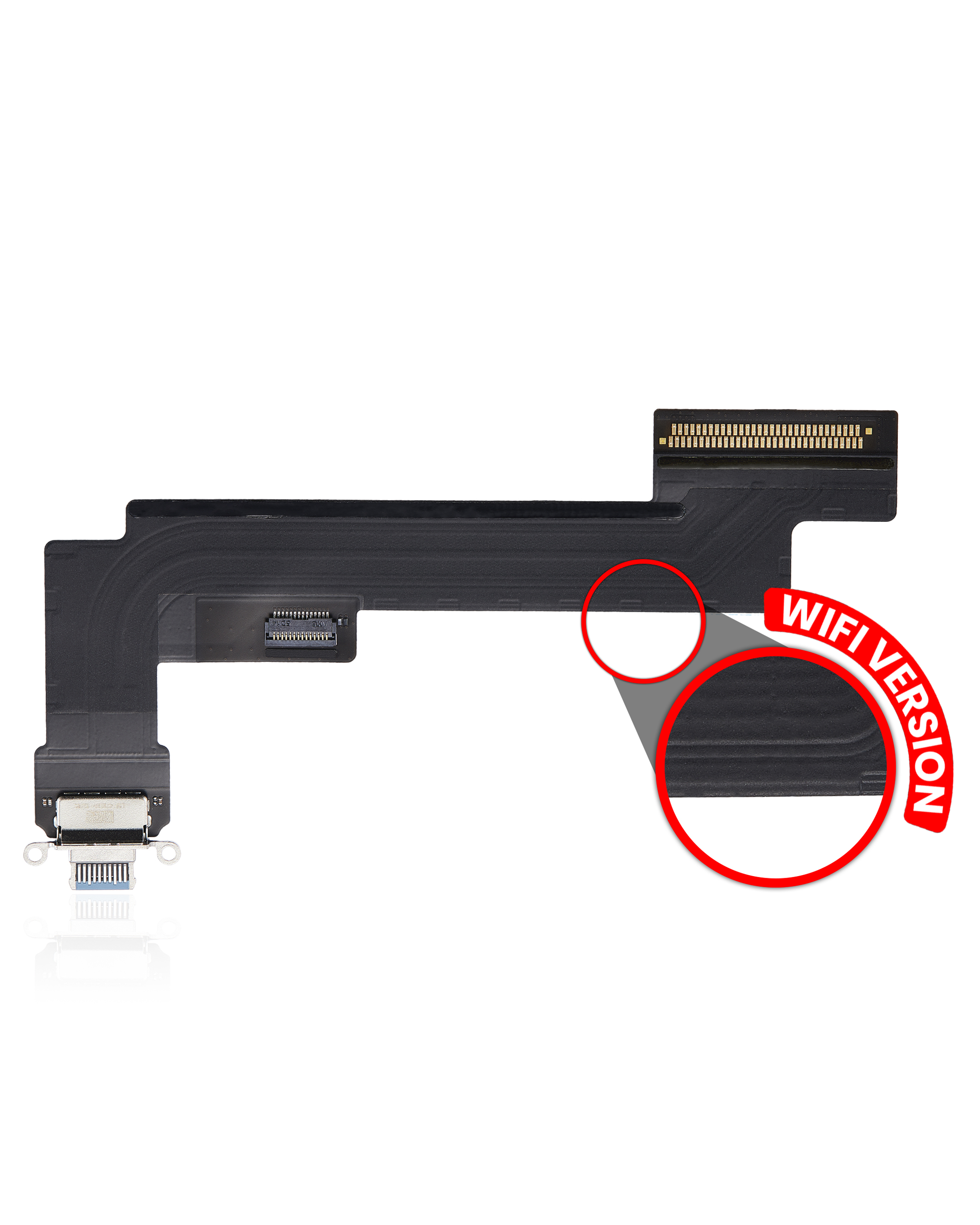 Charging Port Flex Cable Compatible For Ipad Air 5 (Wifi Only) (Premium) (Blue)
