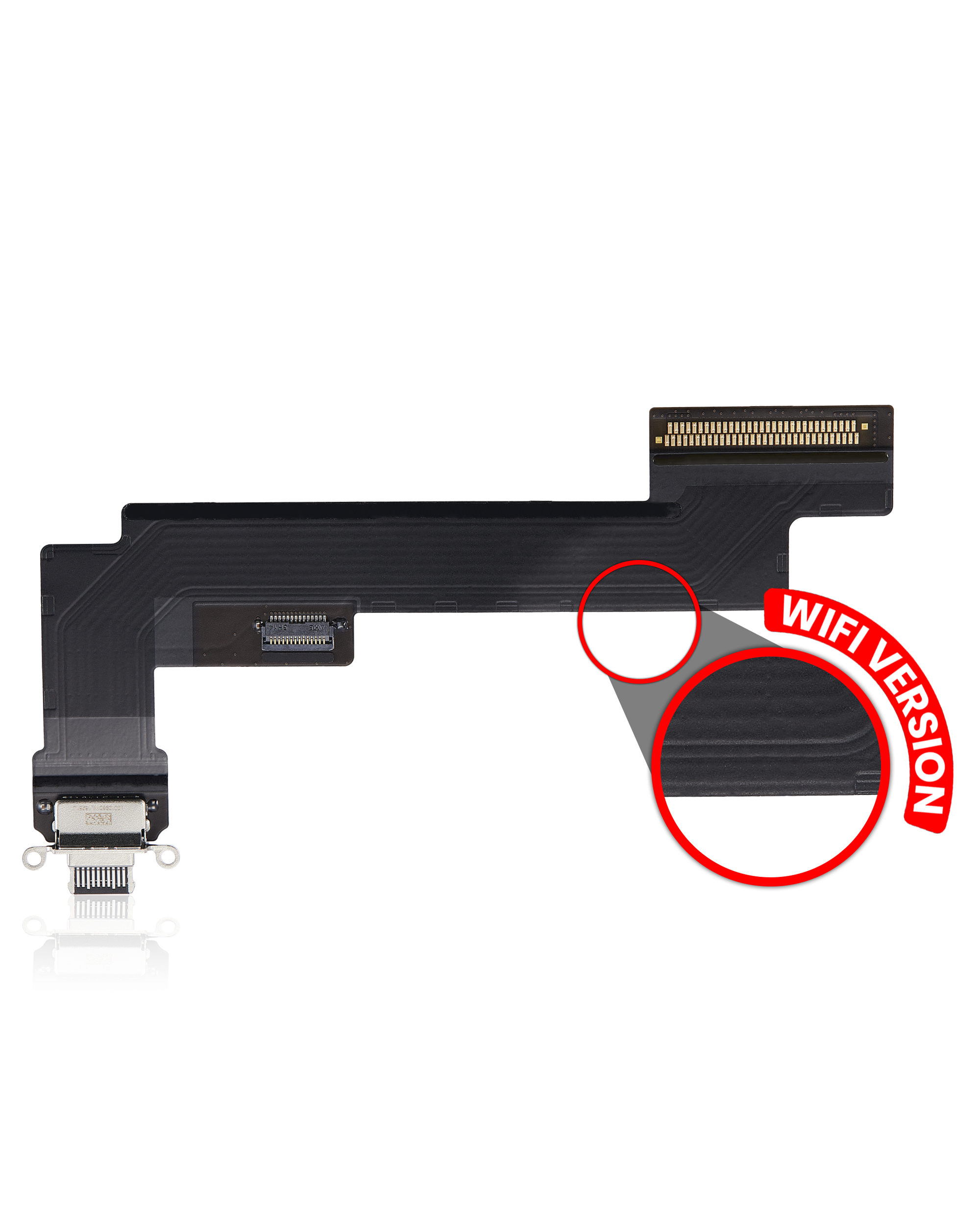Charging Port Flex Cable Compatible For Ipad Air 5 (Wifi Only) (Premium) (Space Gray)